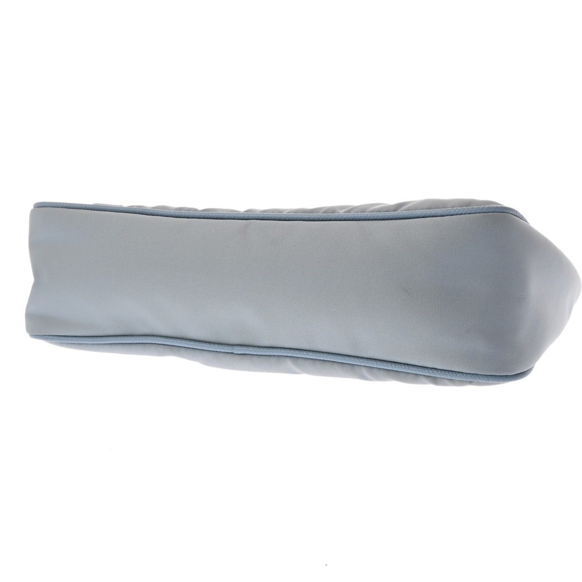 Prada Blue Light Blue Gray Nylon Shoulder Bag