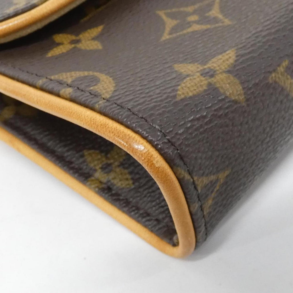 Louis Vuitton Monogram Marron Coated Canvas Fanny Pack Pochette