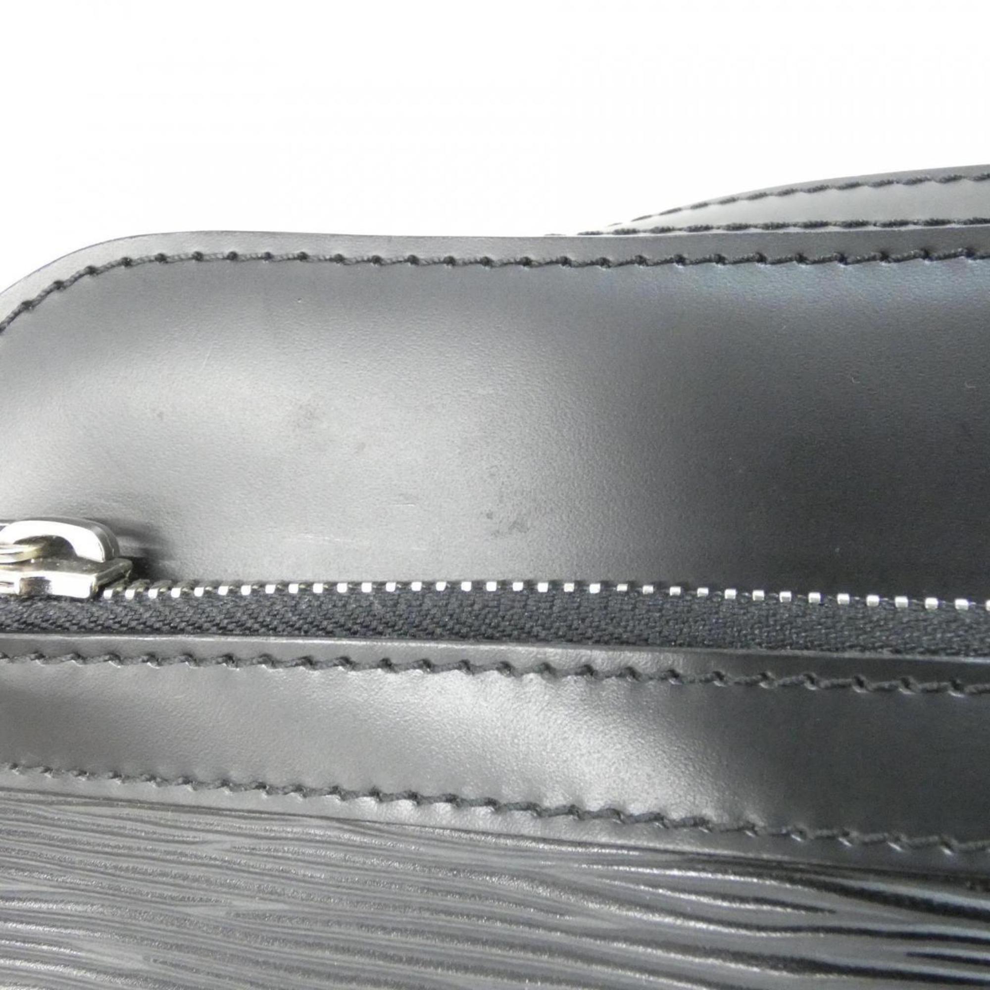 Louis Vuitton Black Leather Clutch Bag