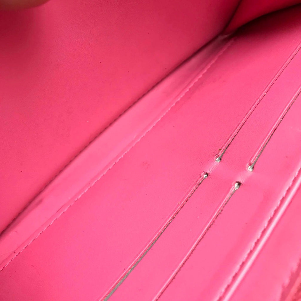 Louis Vuitton Pink Leather Long Wallet