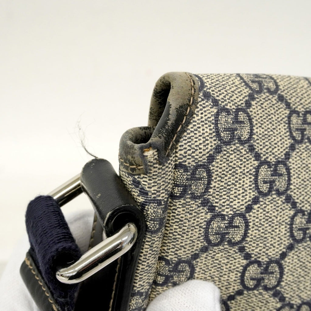 Gucci Navy Pvc Shoulder Bag (Pre-Owned)