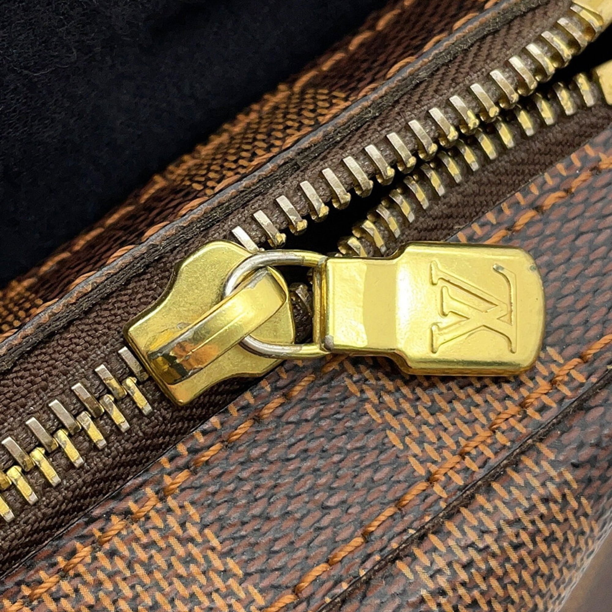 Louis Vuitton Brown Damier Canvas Ebene Damier Canvas Pouch Shoulder Bag Sling Bag