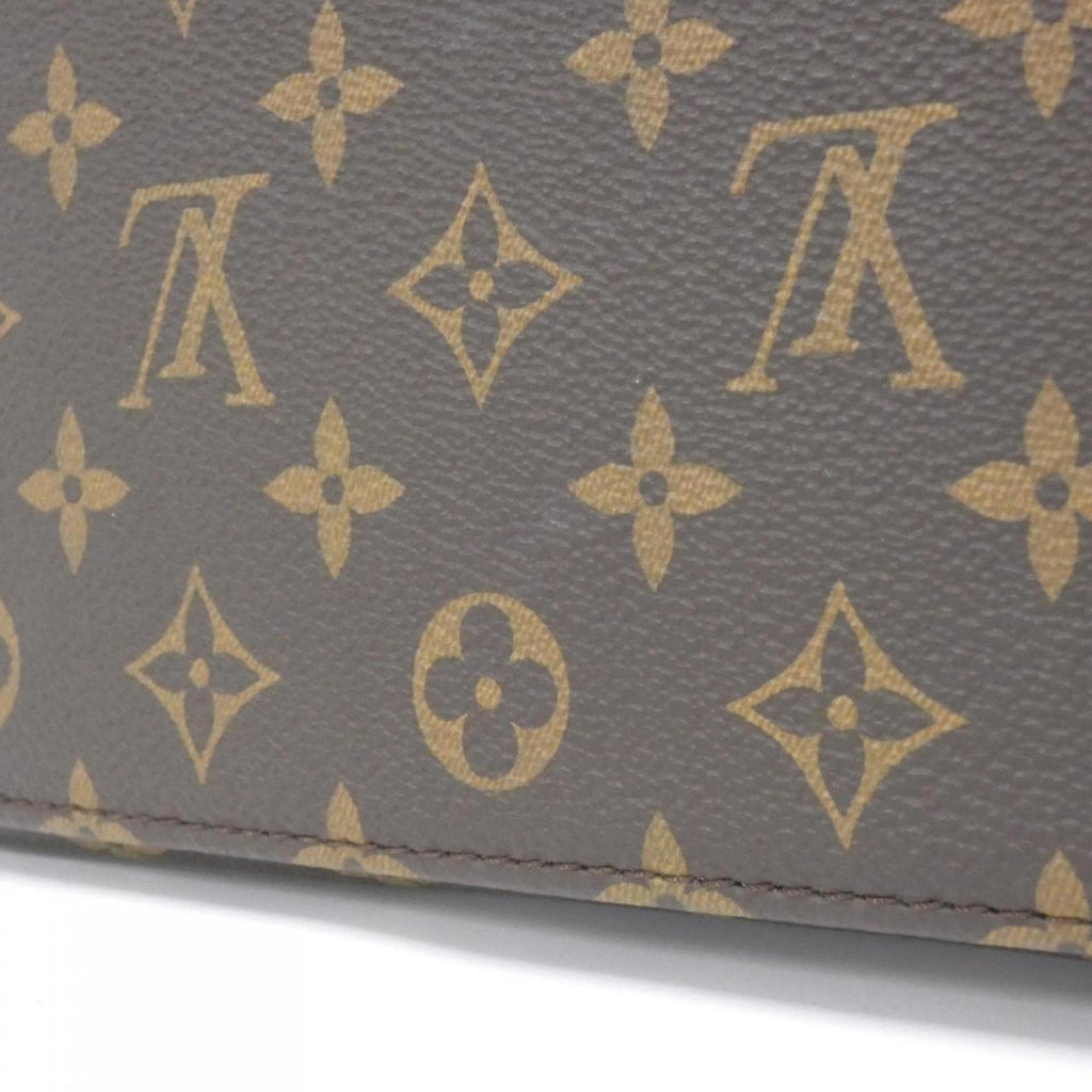 Louis Vuitton Marron Coated Canvas Handbag