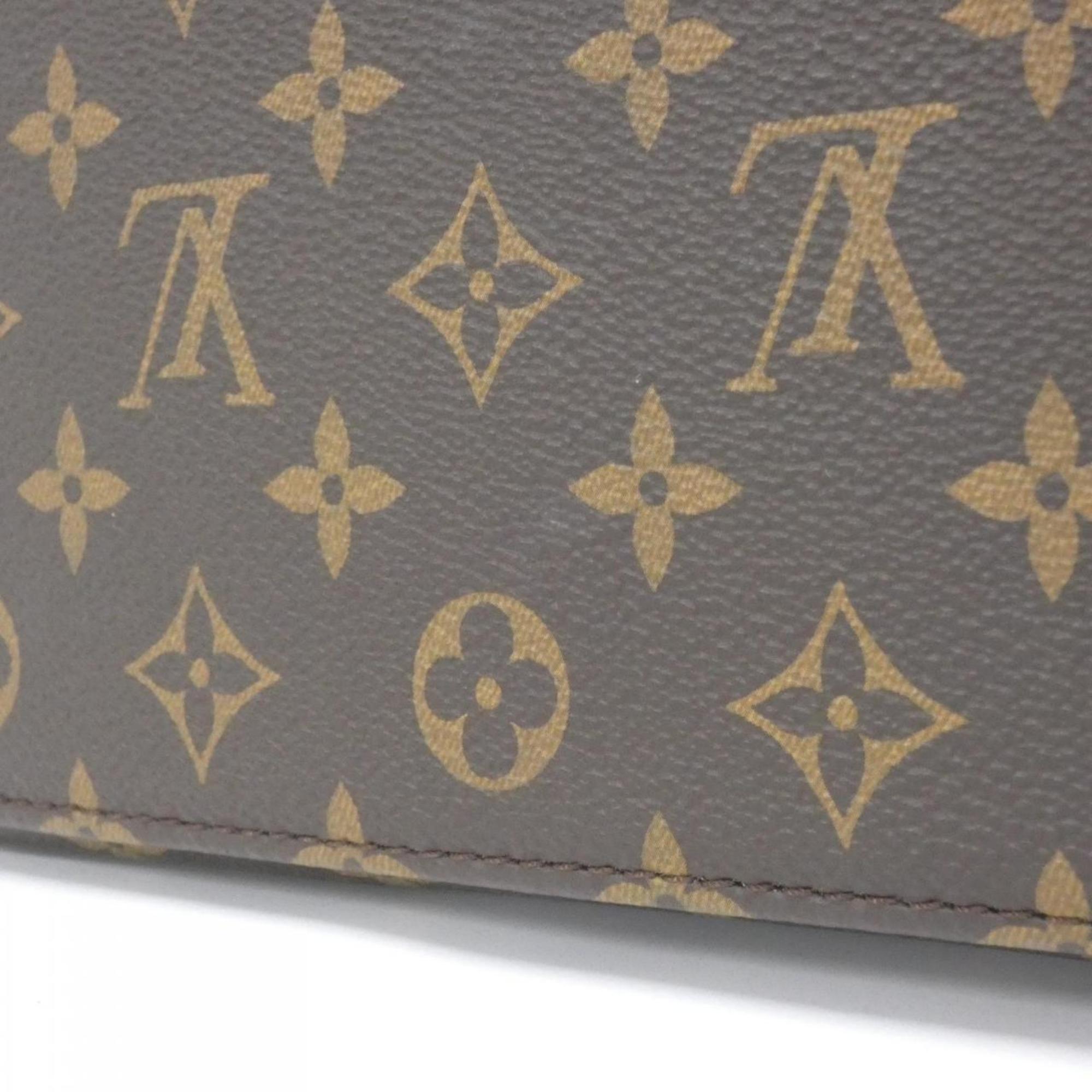 Louis Vuitton Marron Coated Canvas Handbag