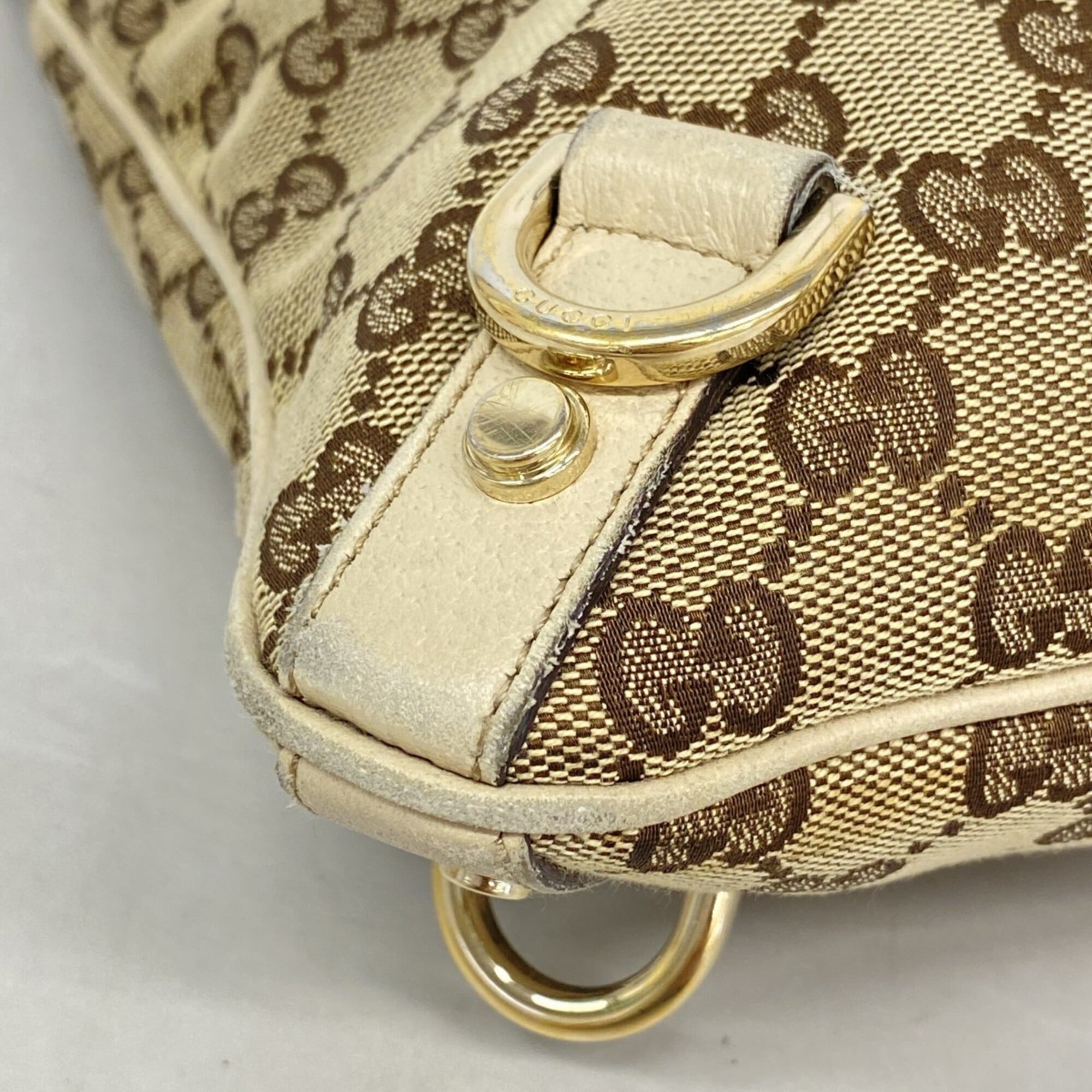 Gucci Brown Canvas Shoulder Bag (Pre-Owned)