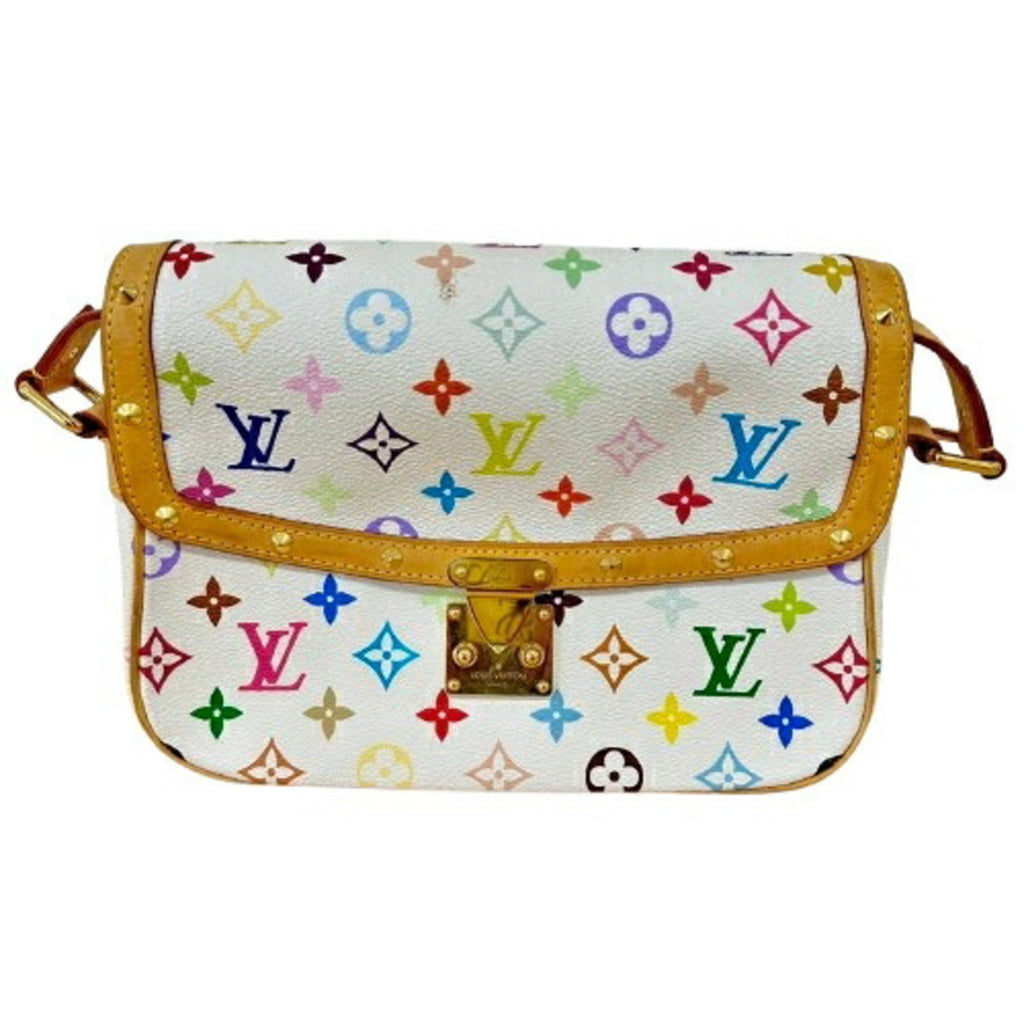 Louis Vuitton Monogram Multicolore White Leather Shoulder Bag