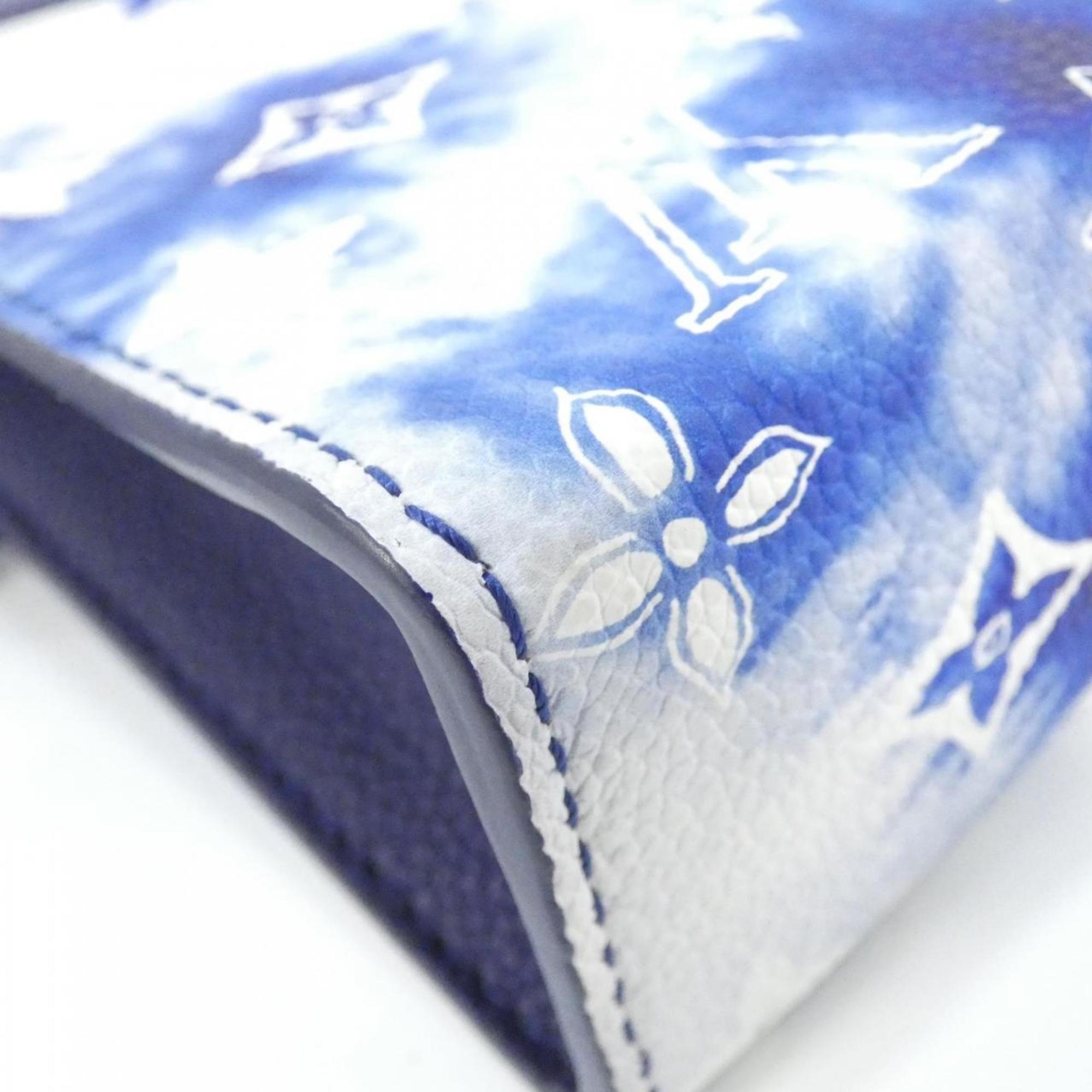 Louis Vuitton Blue Leather Shoulder Bag