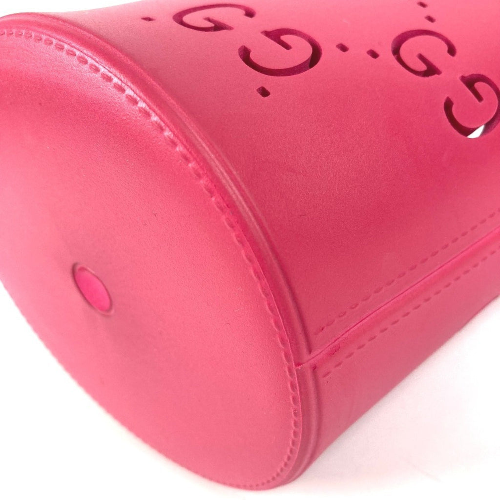 Gucci Pink Rubber Boston Bag Handbag (Pre-Owned)