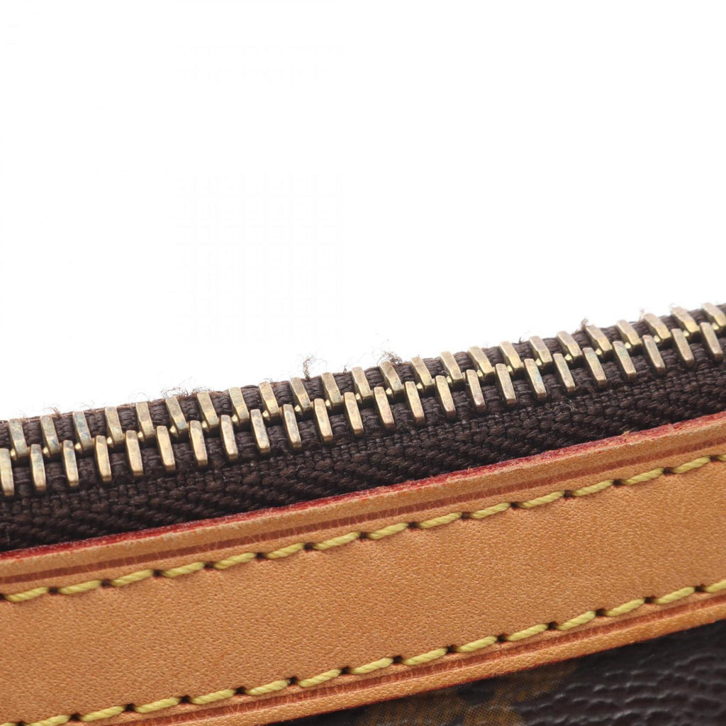 Louis Vuitton Brown Coated Canvas Leather Shoulder Bag