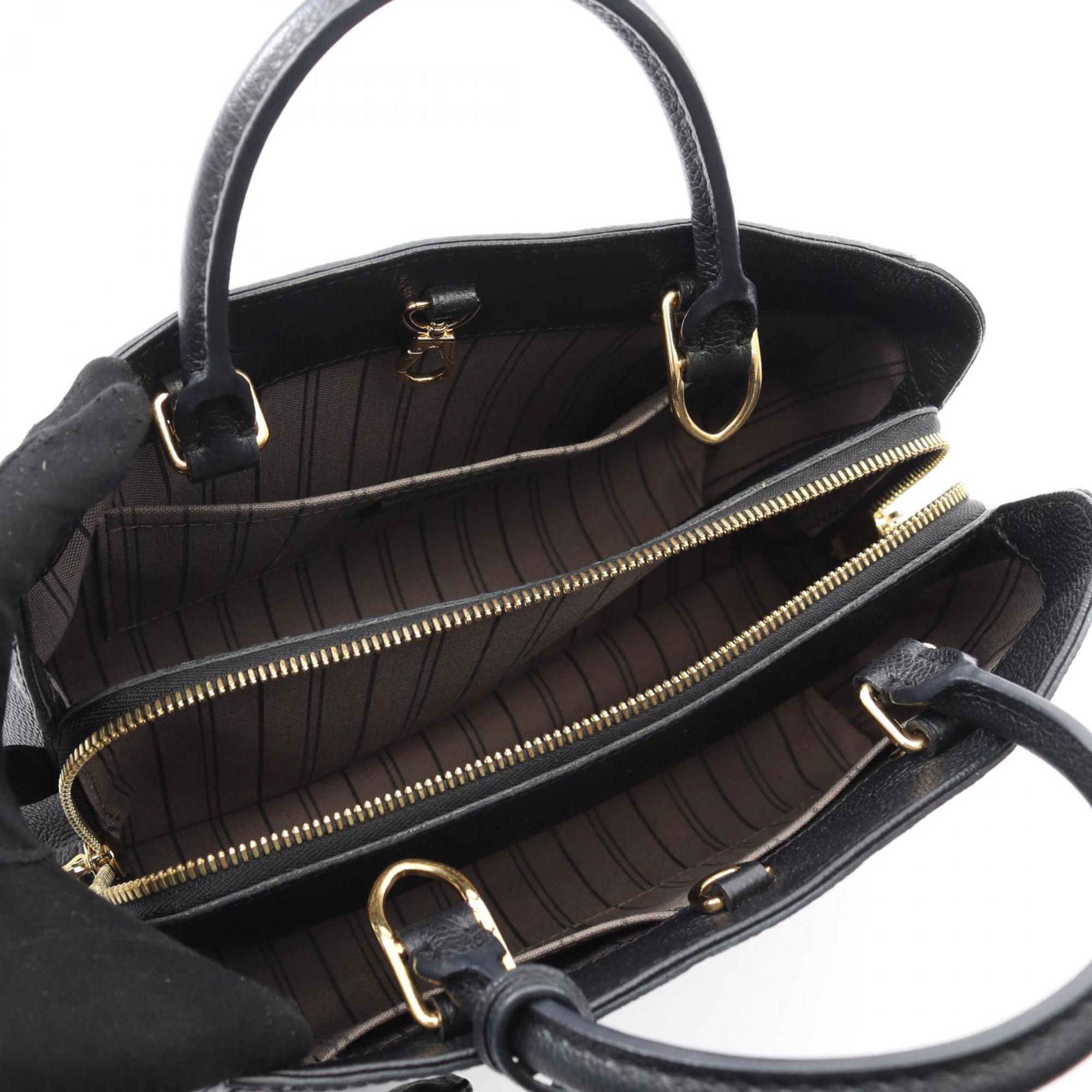 Louis Vuitton Black Cuir Ombre Leather Monogram Empreinte Handbag