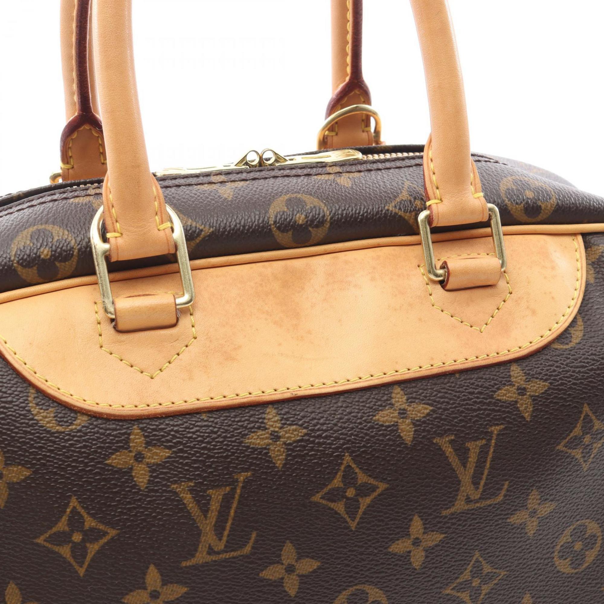 Louis Vuitton Brown Monogram Coated Canvas Leather Handbag