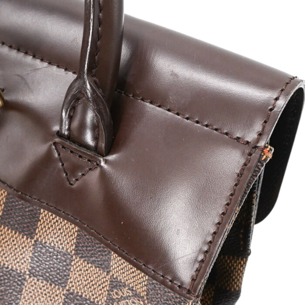 Louis Vuitton Brown Damier Canvas Damier Graphite Leather Backpack