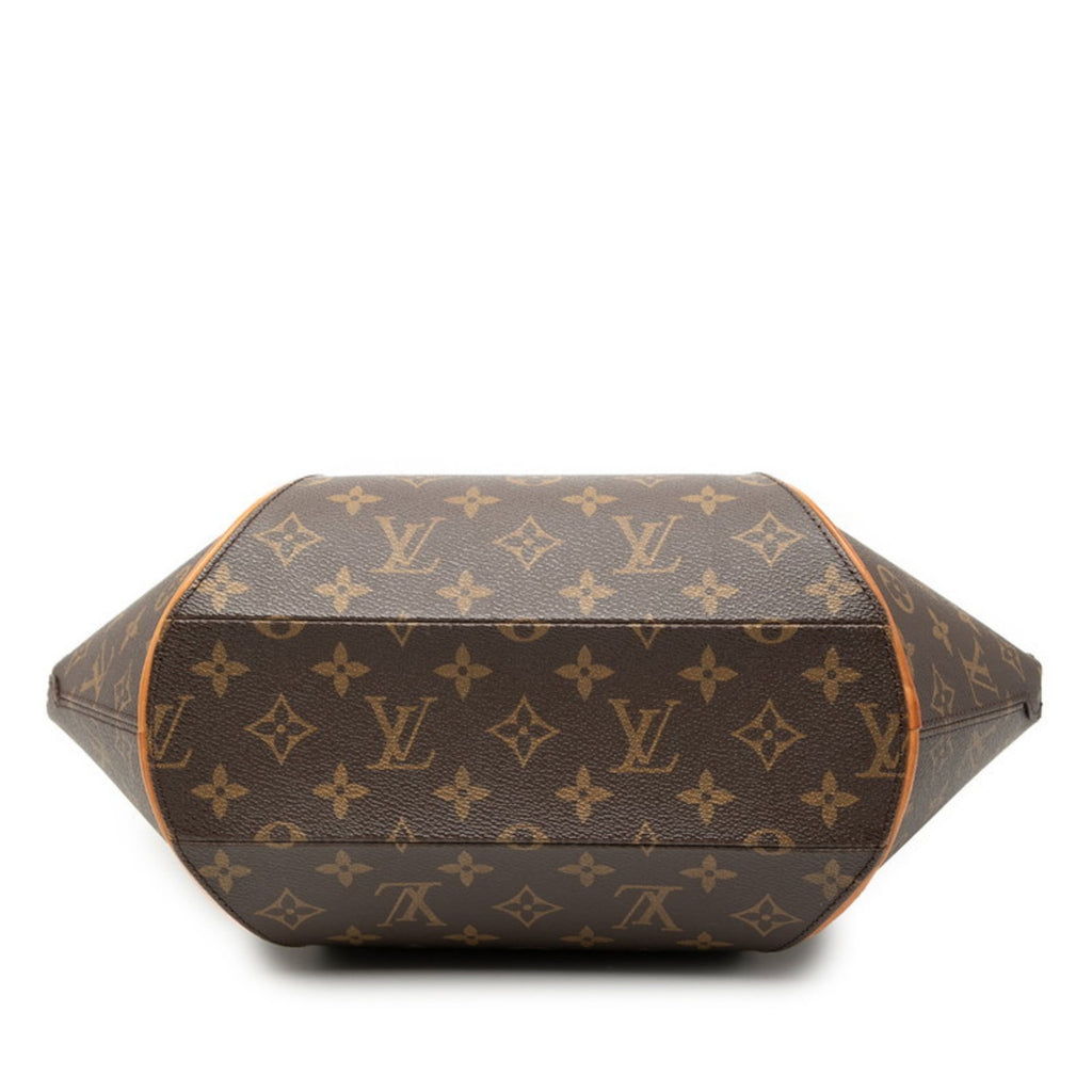 Louis Vuitton Brown Pvc Leather Handbag