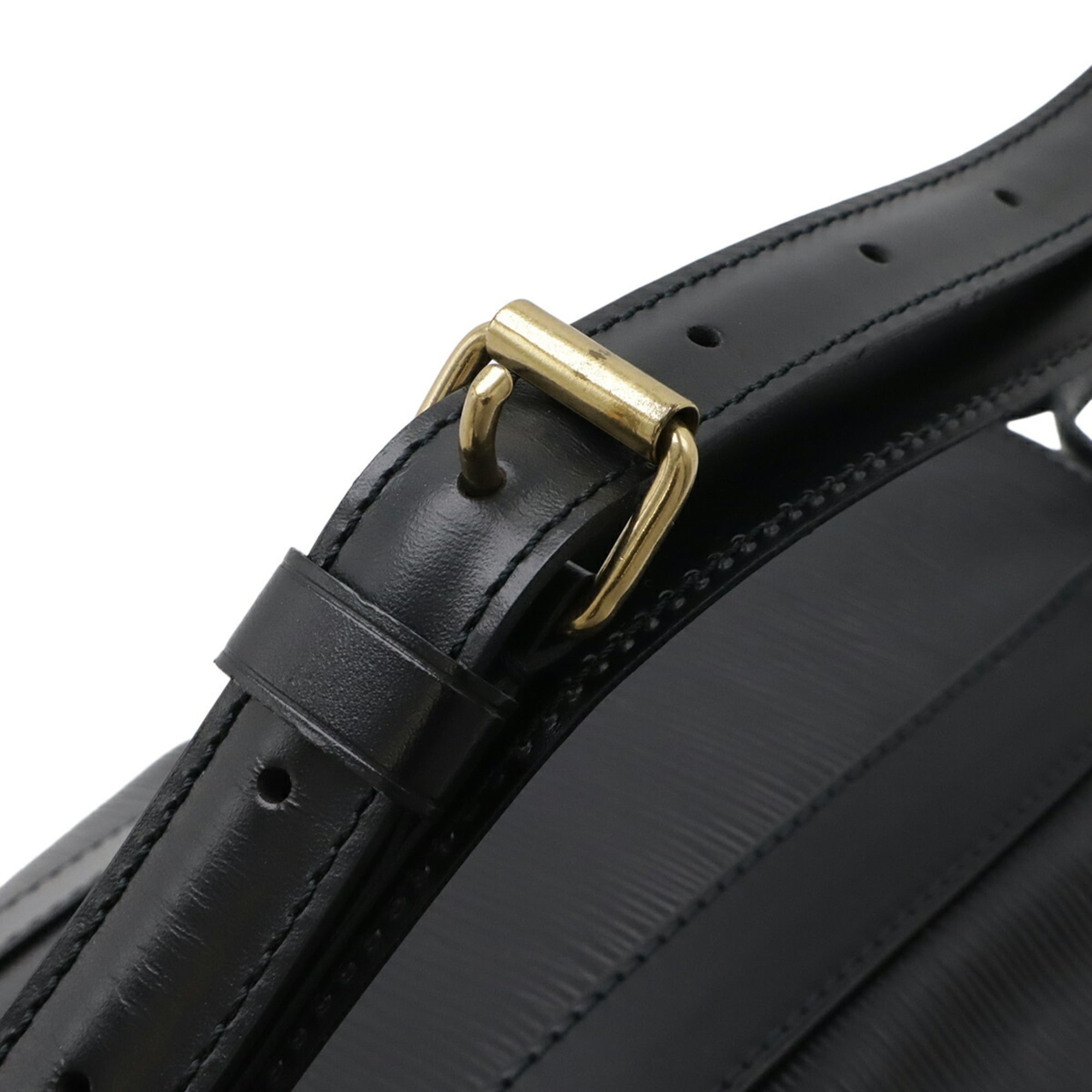 Louis Vuitton Black Noir Epi Leather Shoulder Bag