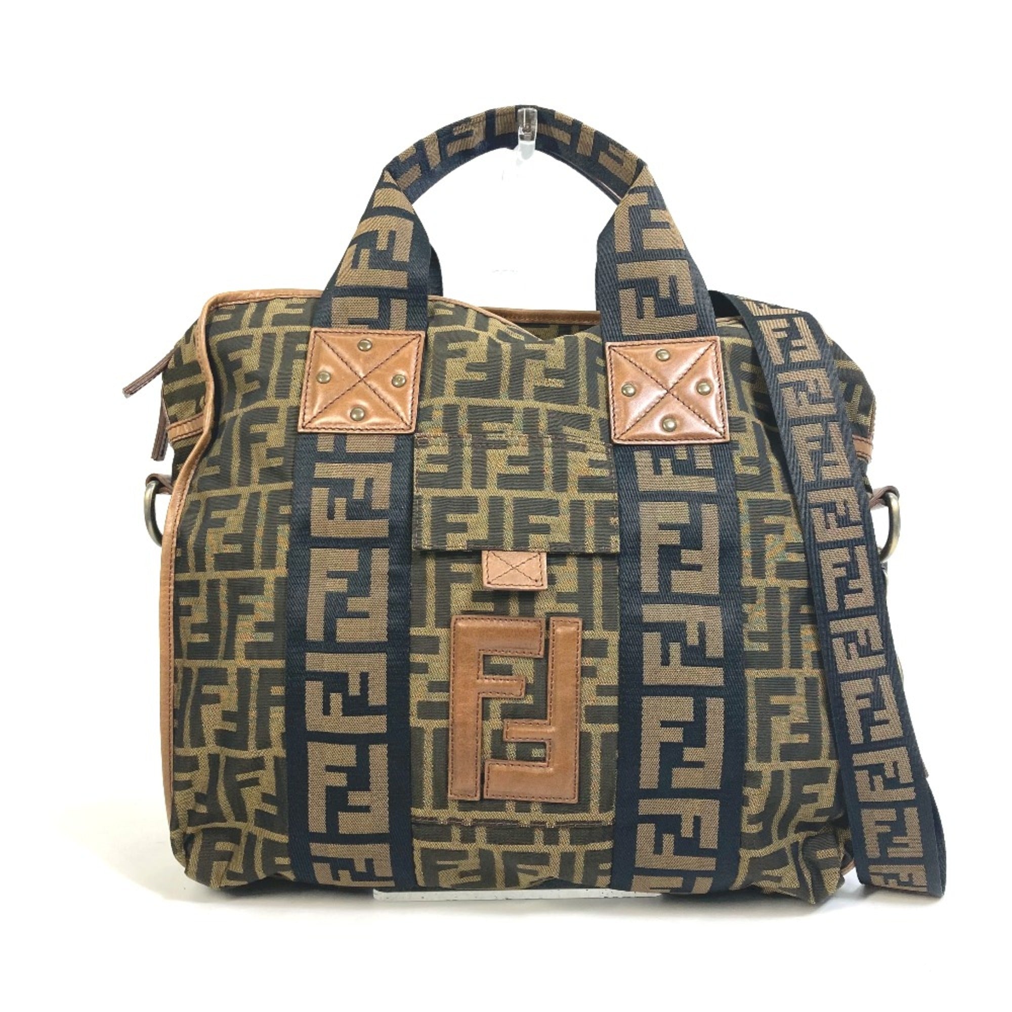 Fendi Brown Leather Tote Bag