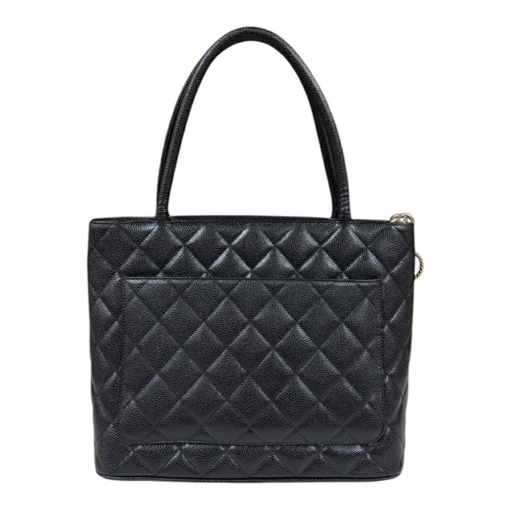 Chanel Caviar Skin Black Caviar Leather Tote Bag