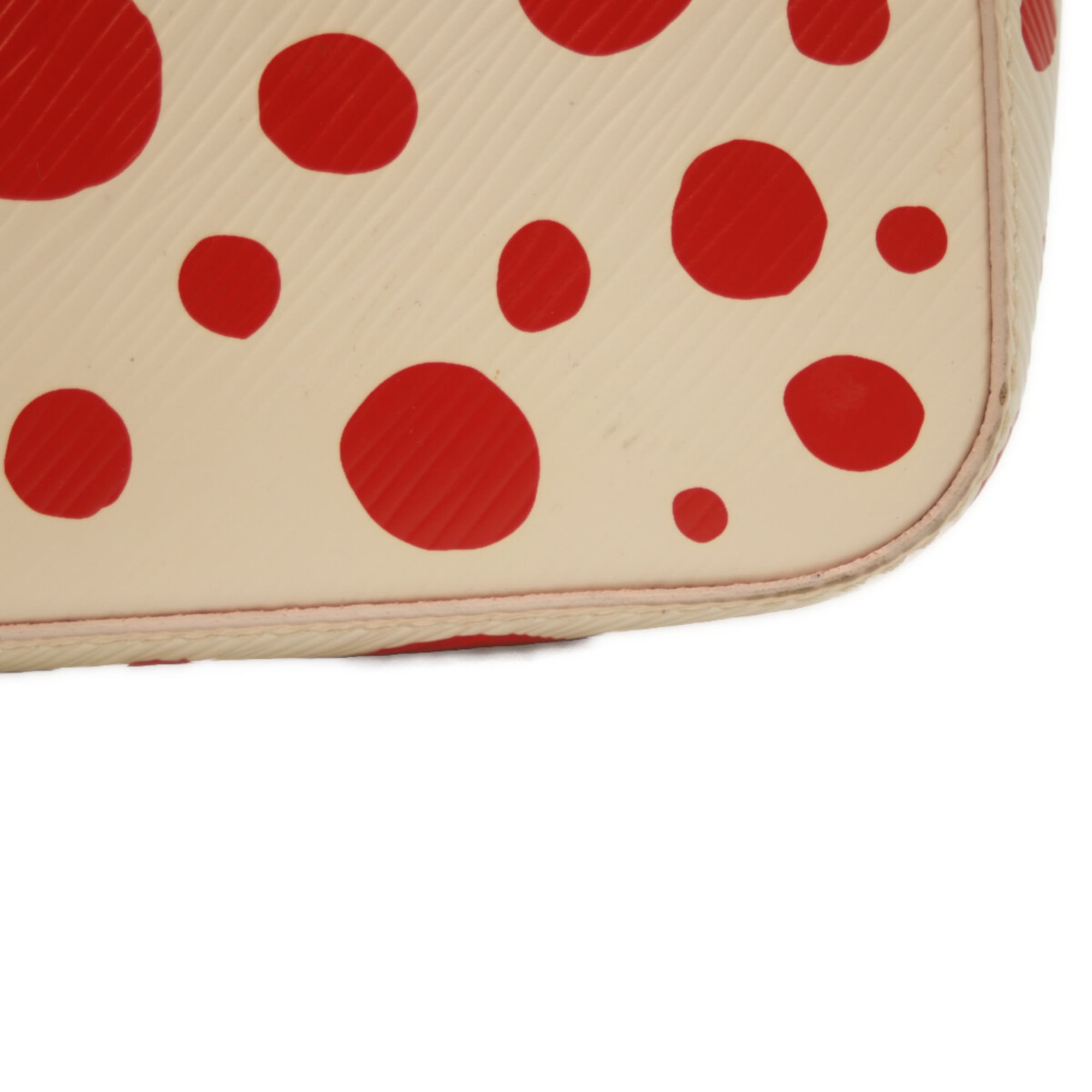 Louis Vuitton Red Color White Epi Leather Shoulder Bag