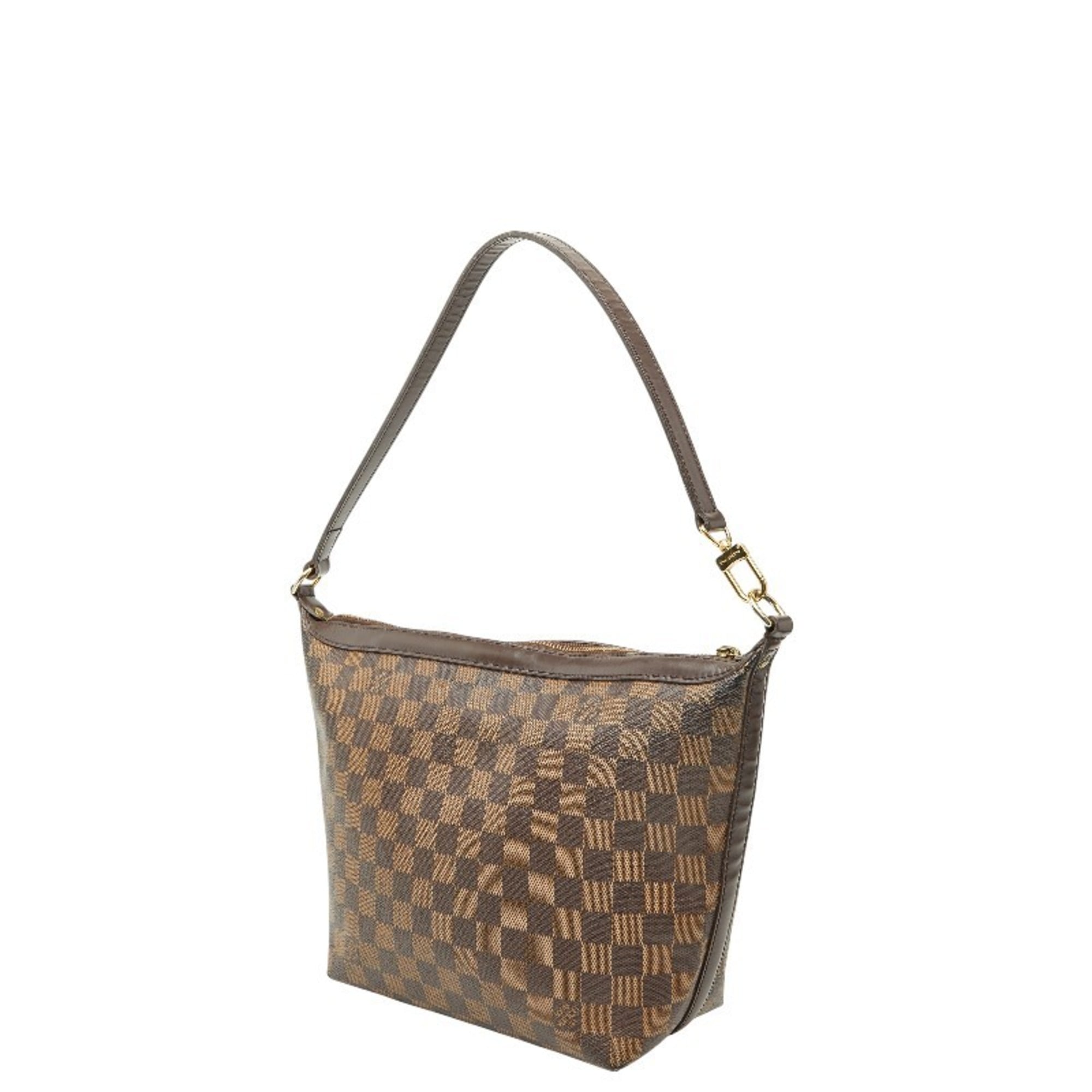 Louis Vuitton Brown Pvc Leather Shoulder Bag