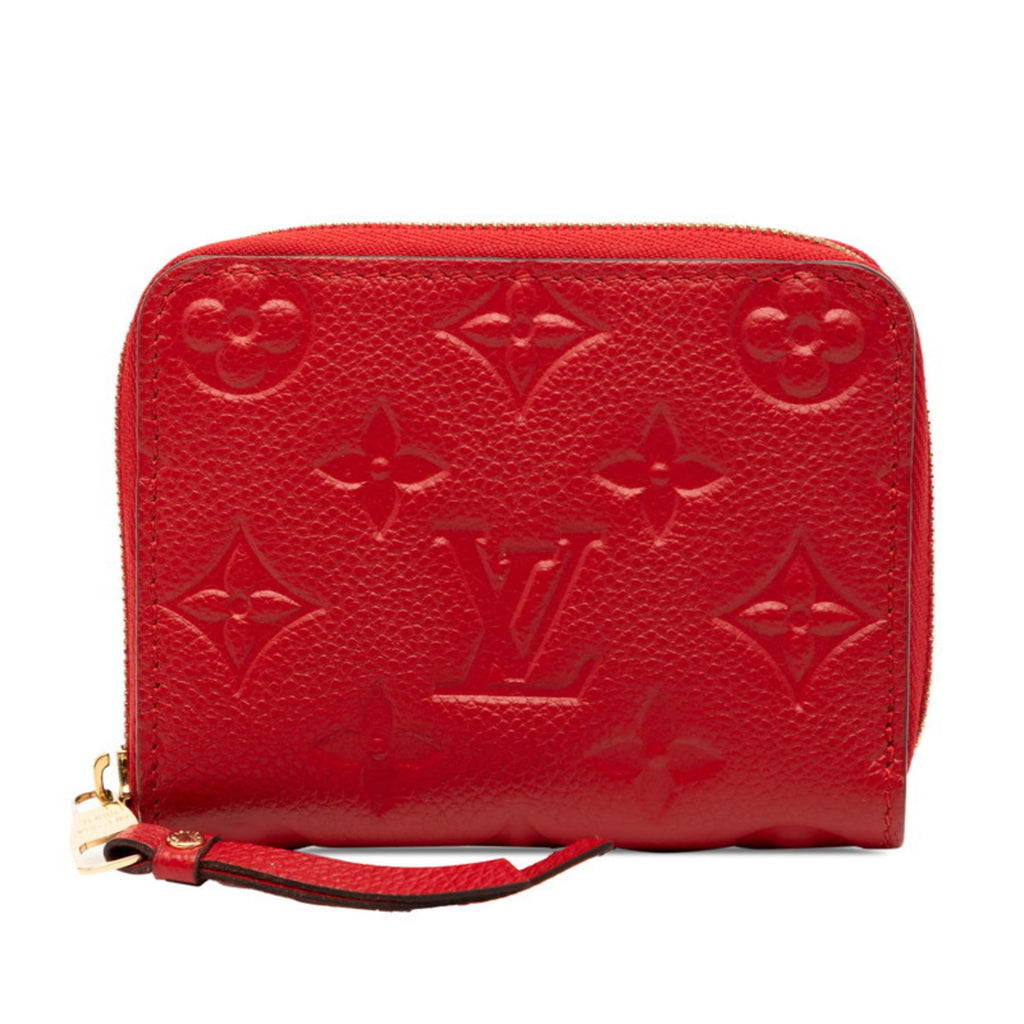 Louis Vuitton Cerise Red Color Leather Coin Purse/Coin Case