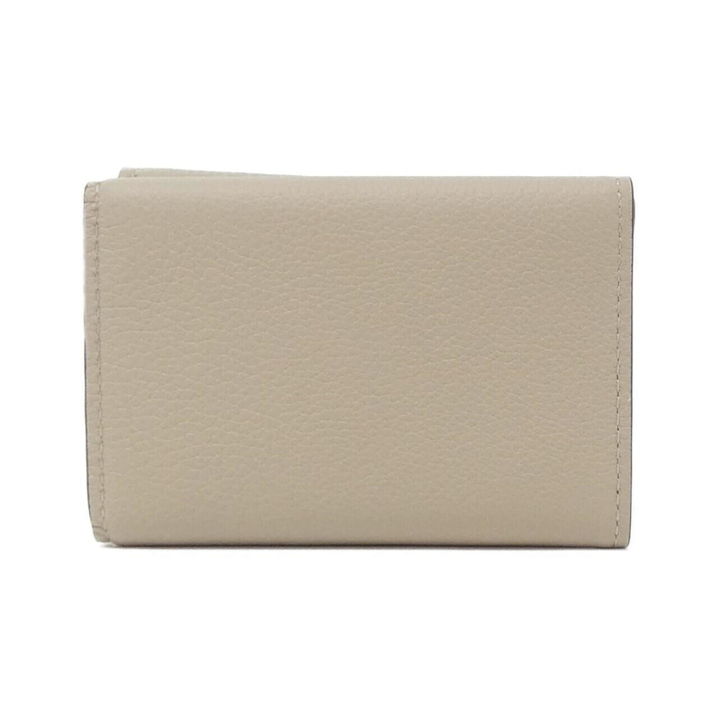 Louis Vuitton Grayish Leather Wallet (Tri-Fold)