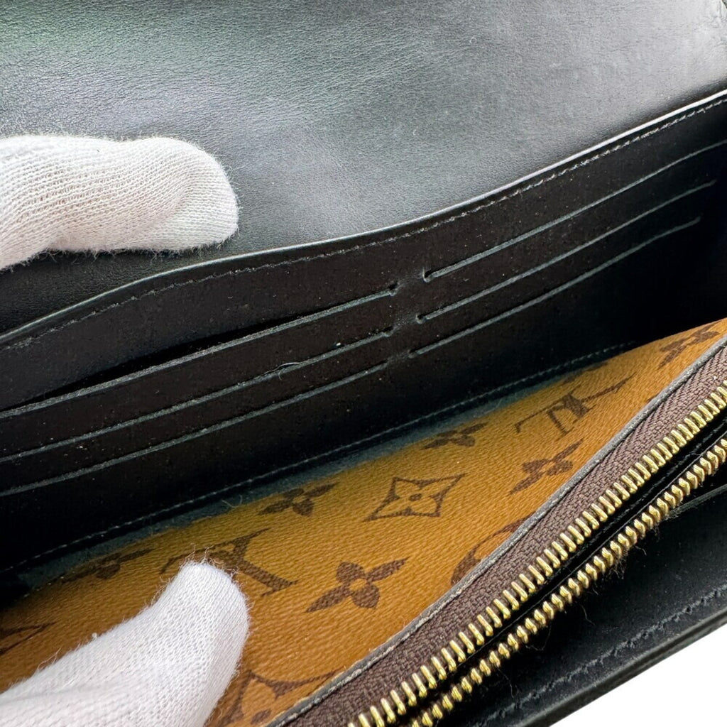 Louis Vuitton Brown Monogram Reverse Leather Long Wallet
