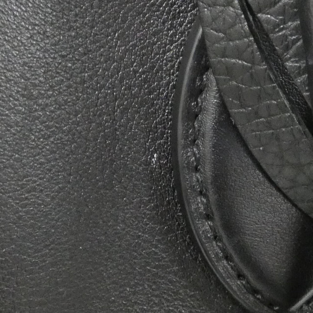 Louis Vuitton Black Leather Handbag