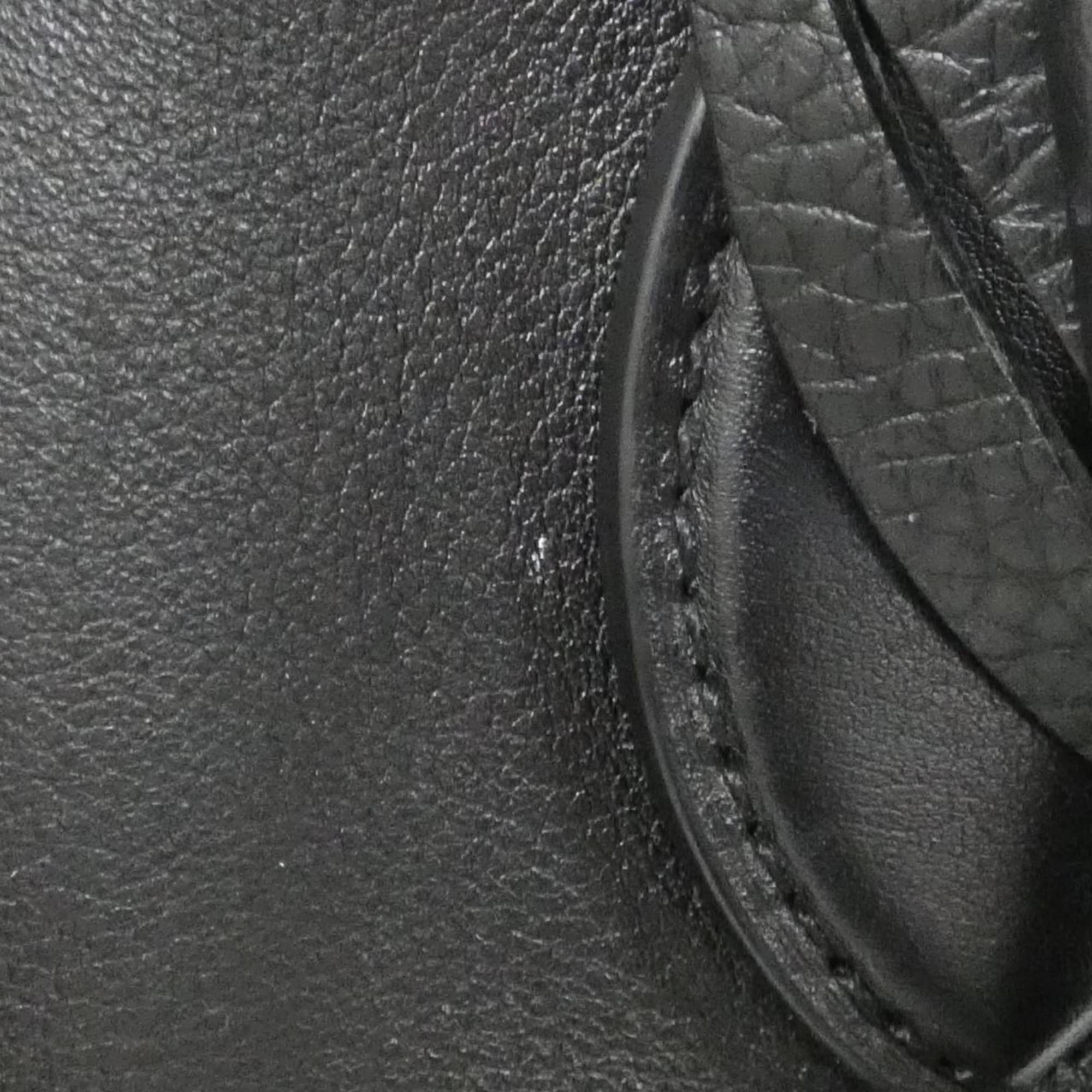 Louis Vuitton Black Leather Handbag