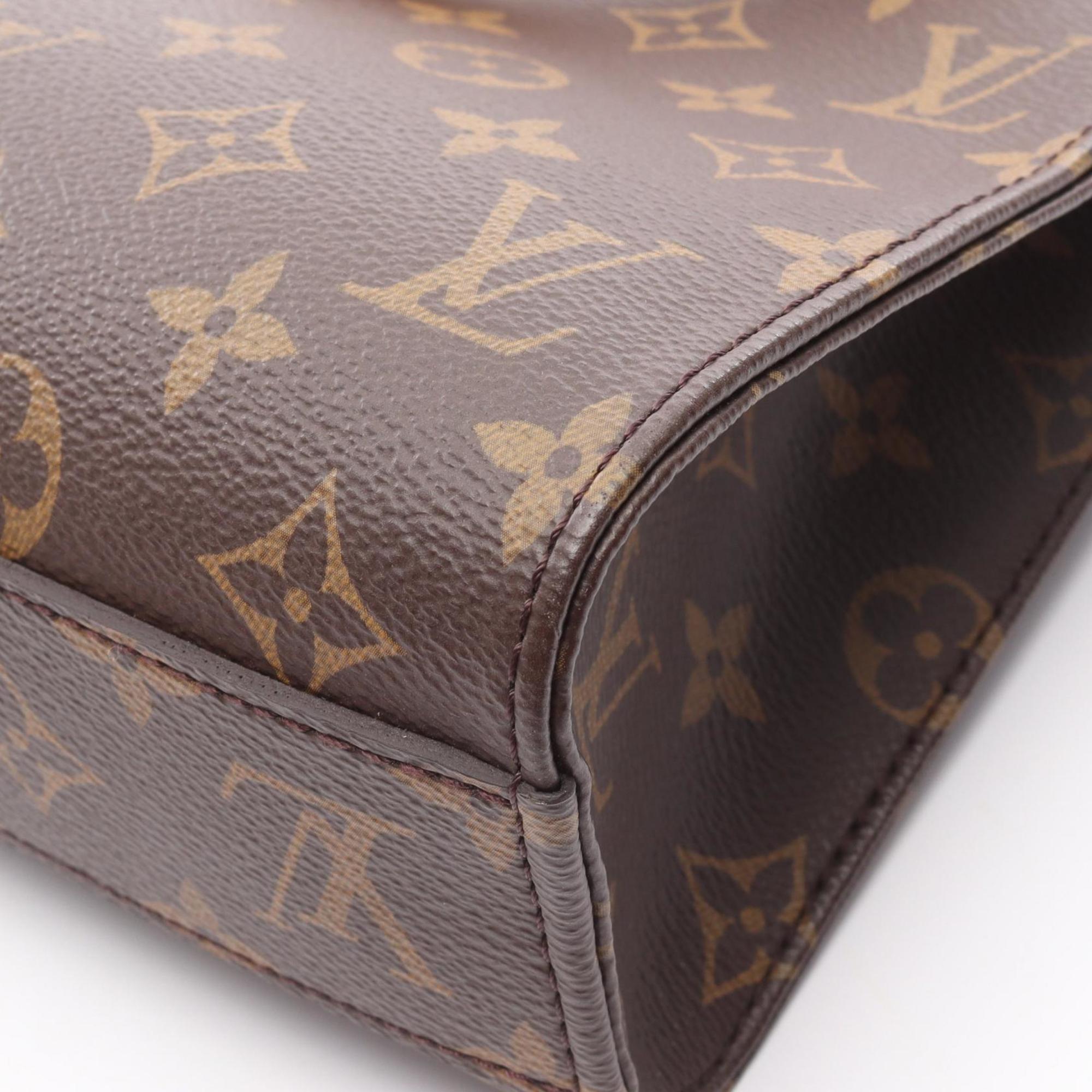 Louis Vuitton Brown Coated Canvas Leather Handbag