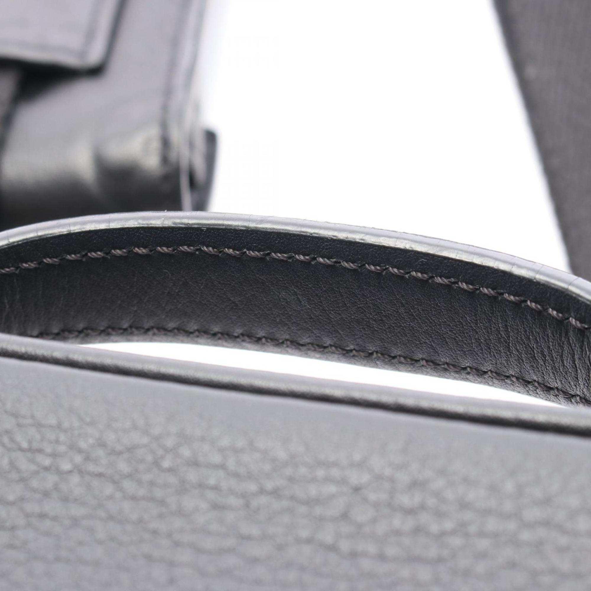 Louis Vuitton Black Leather Shoulder Bag