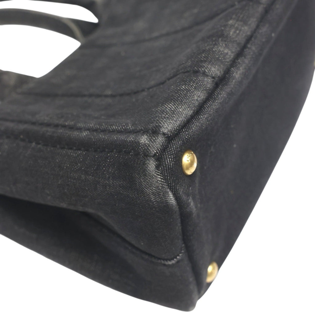 Prada Black Denim Tote Bag