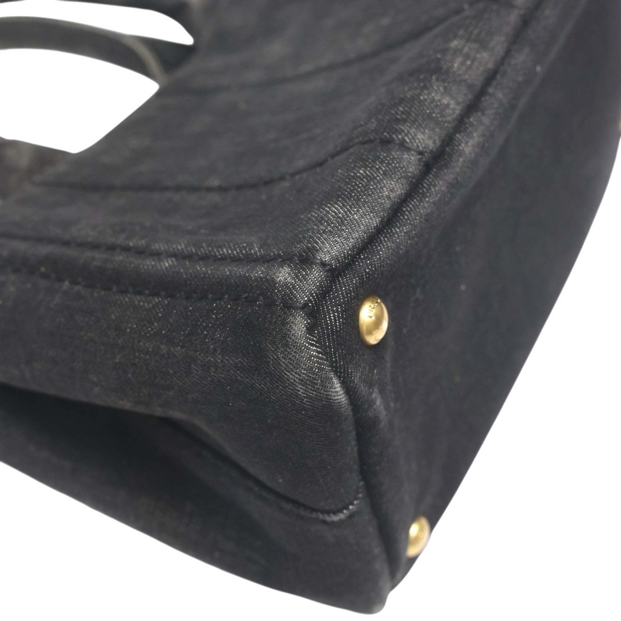 Prada Black Denim Tote Bag