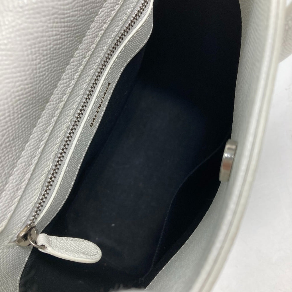 Balenciaga White Leather Shoulder