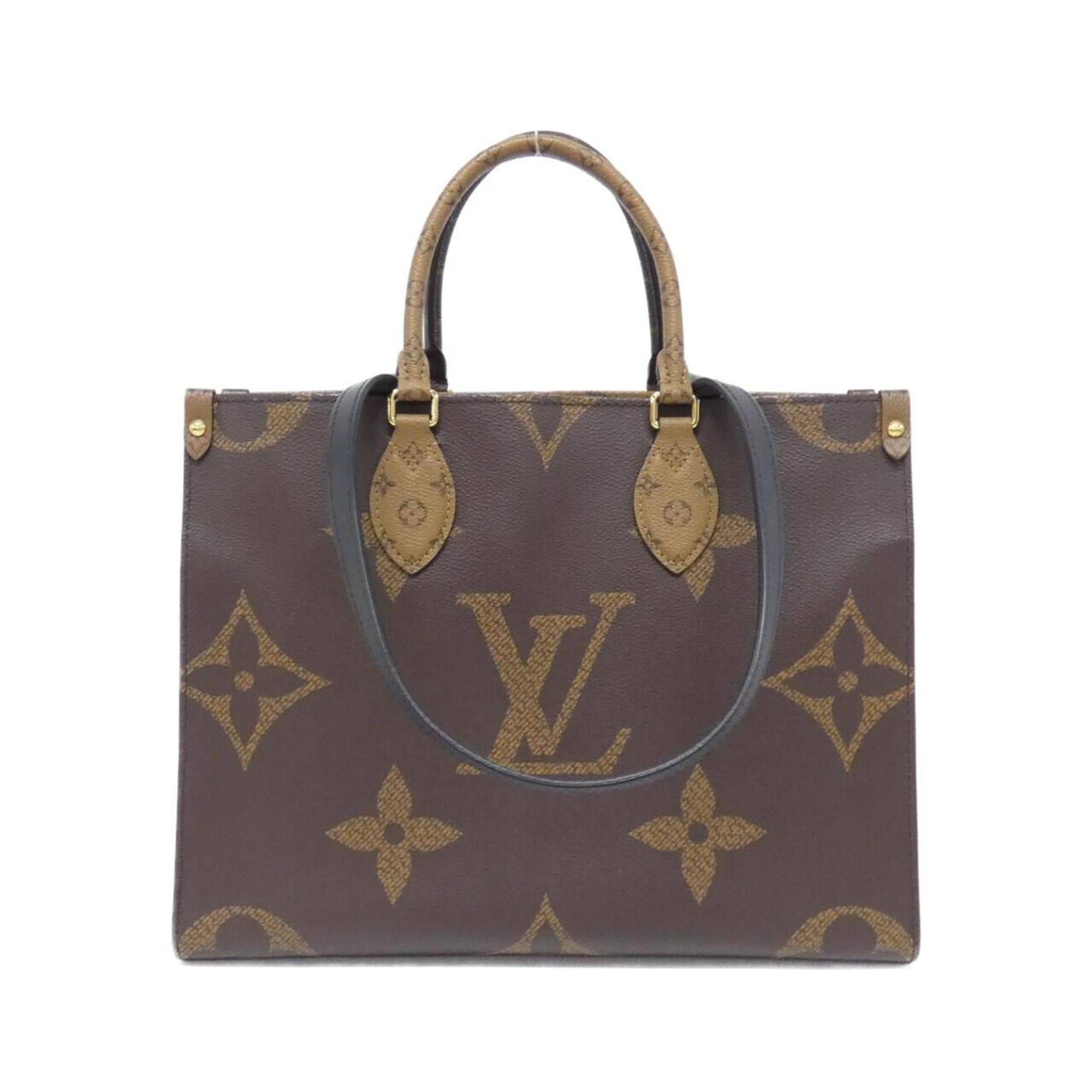 Louis Vuitton Marron Coated Canvas Handbag