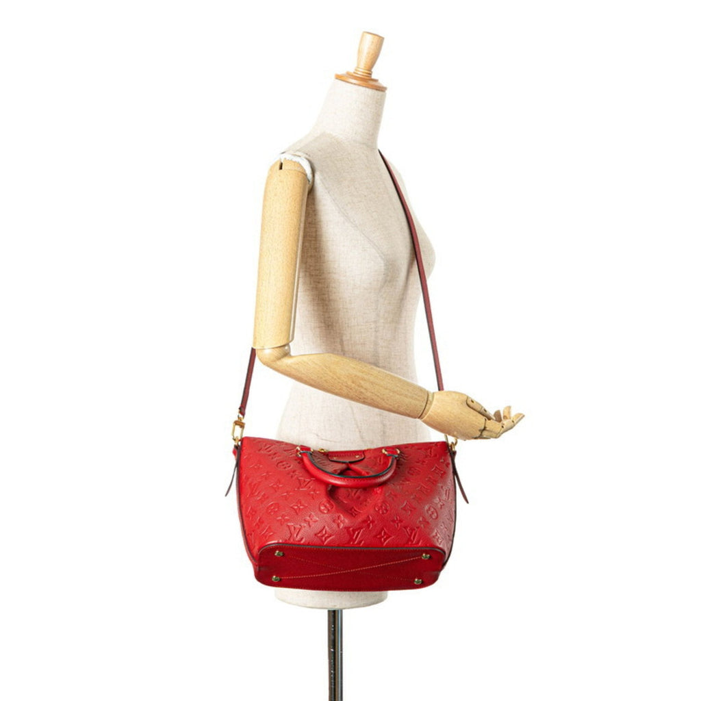 Louis Vuitton Cerise Red Color Leather Handbag Shoulder Bag