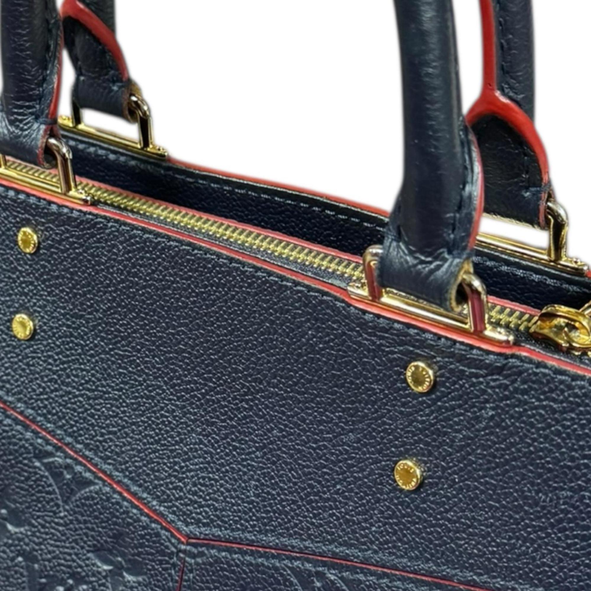 Louis Vuitton Marine Rouge Navy Monogram Empreinte Shoulder Bag