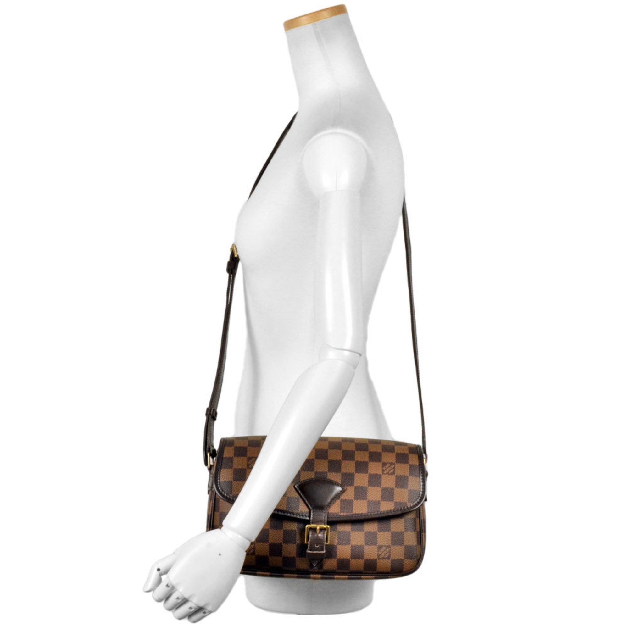 Louis Vuitton Brown Damier Canvas Ebene Damier Canvas Shoulder Bag