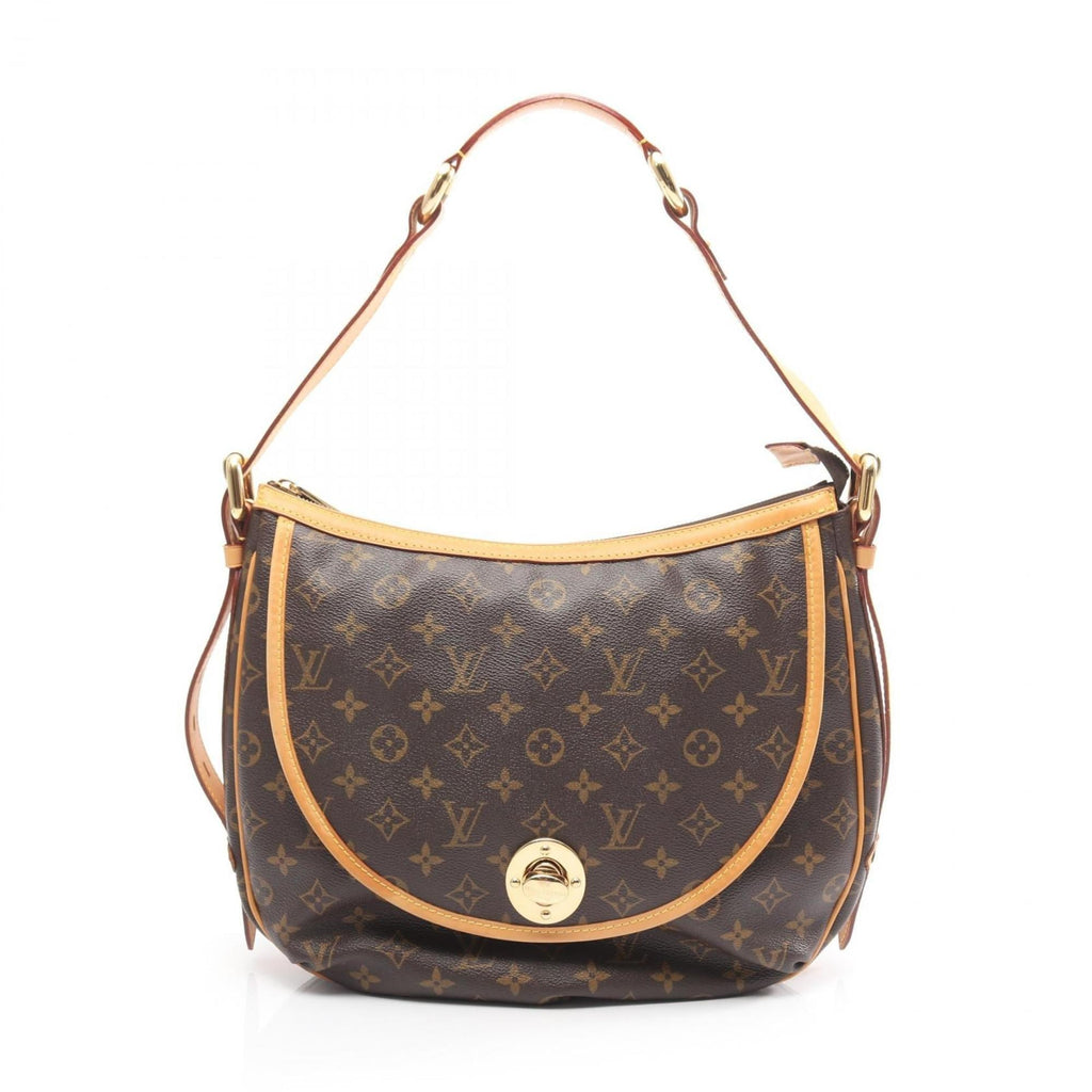 Louis Vuitton Brown Monogram Coated Canvas Leather Handbag Shoulder Bag