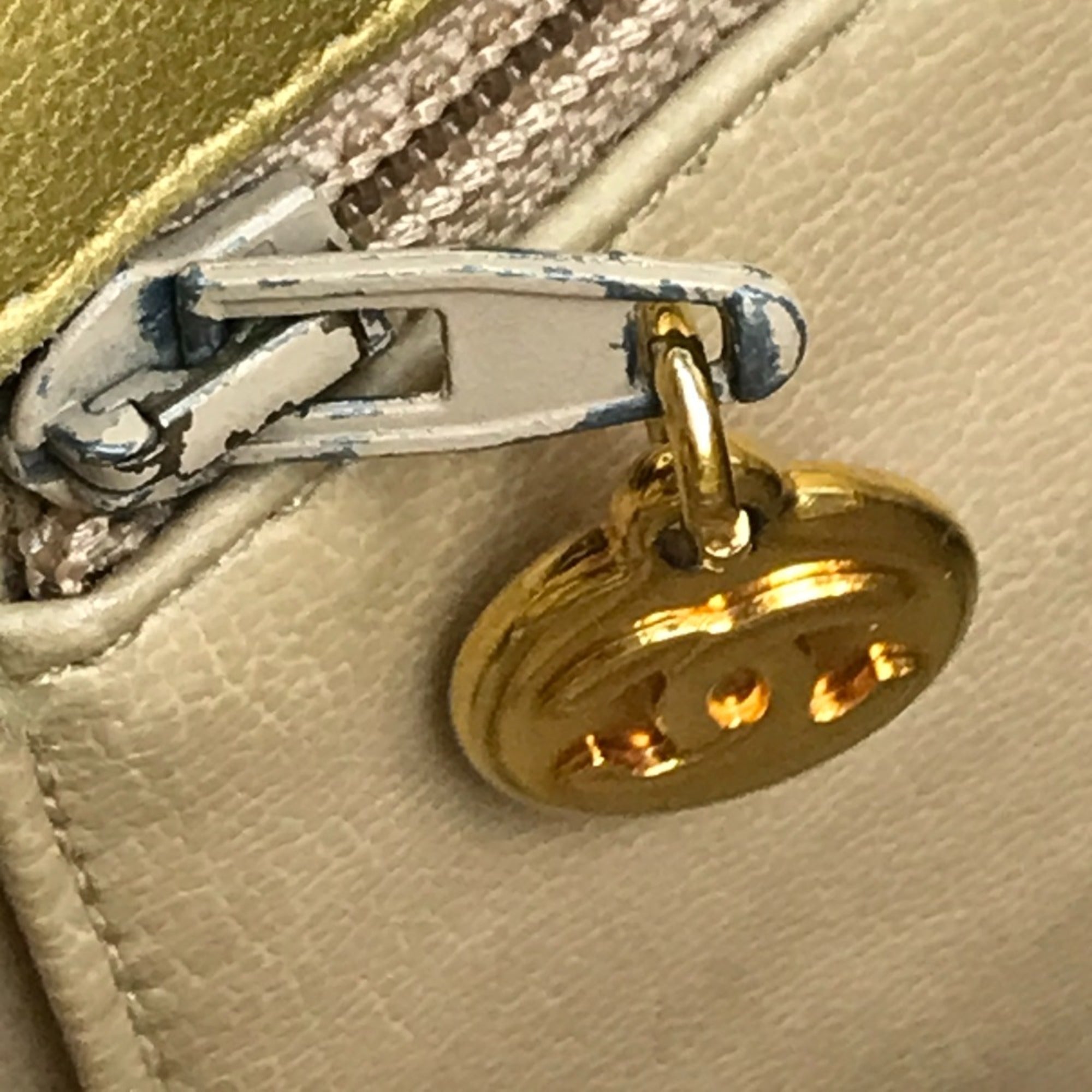 Chanel Gold Leather Shoulder Bag