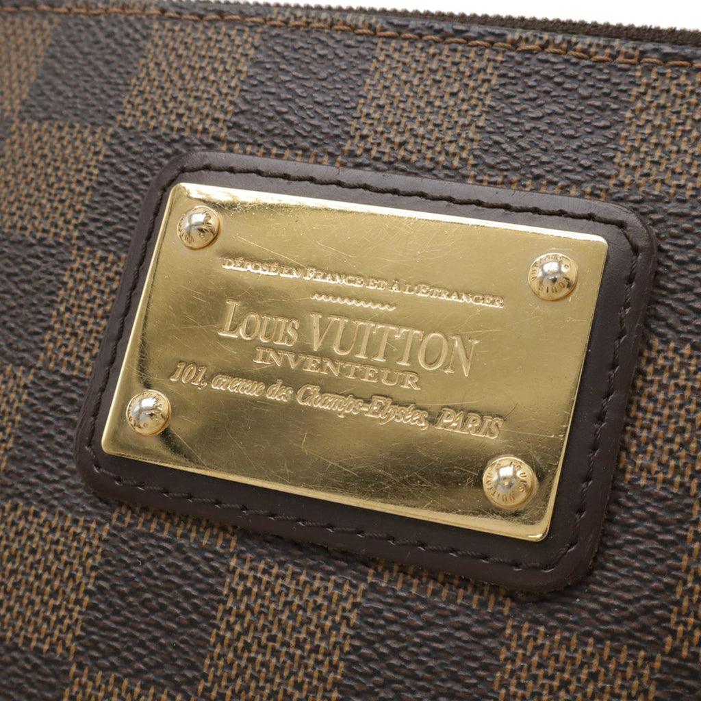 Louis Vuitton Brown Damier Canvas Pvc Damier Canvas Pouch Shoulder Bag