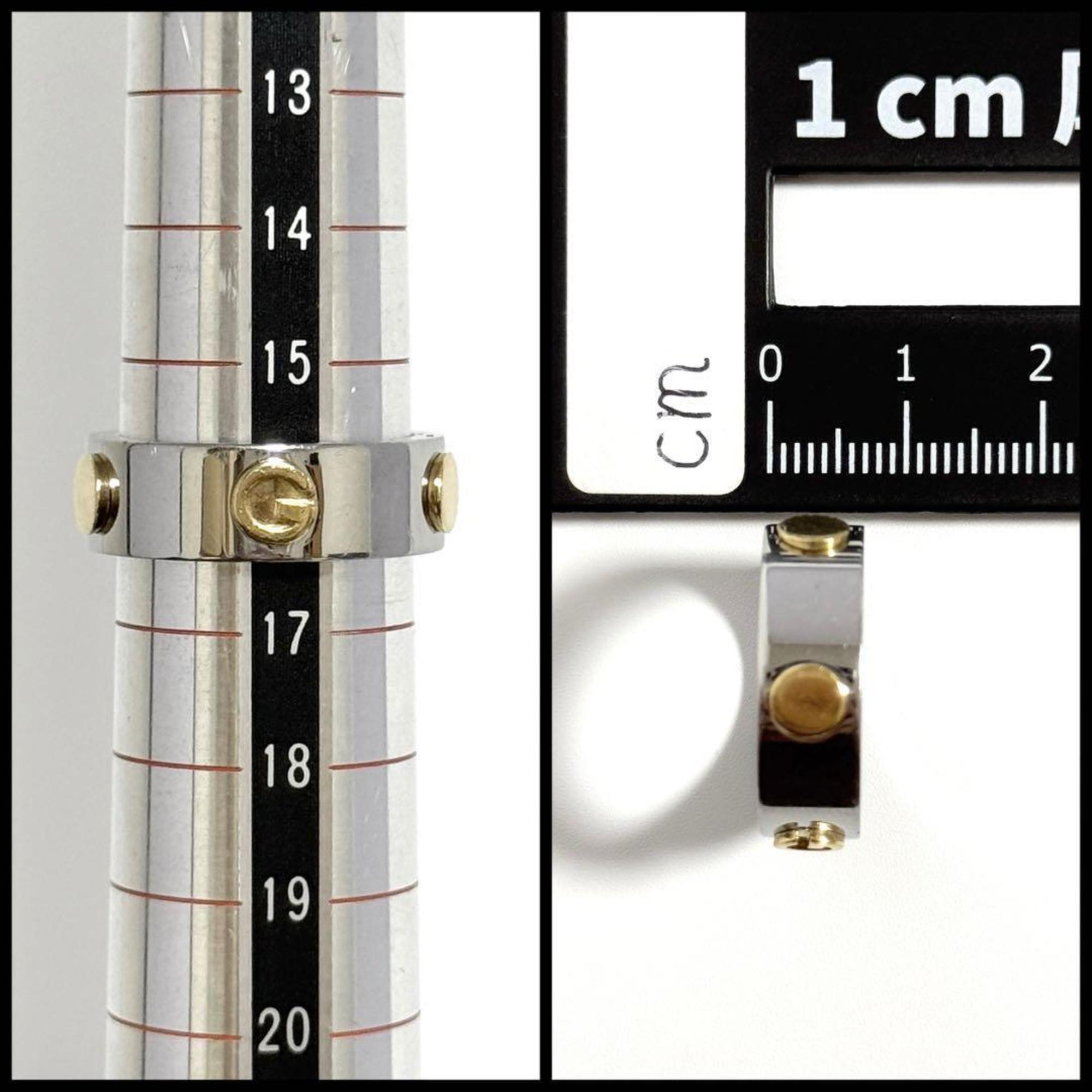 Gucci Gold Plating Stainless Steel Band Ring (Pre-Owned)