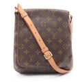 Louis Vuitton Brown Monogram Coated Canvas Leather Shoulder Bag
