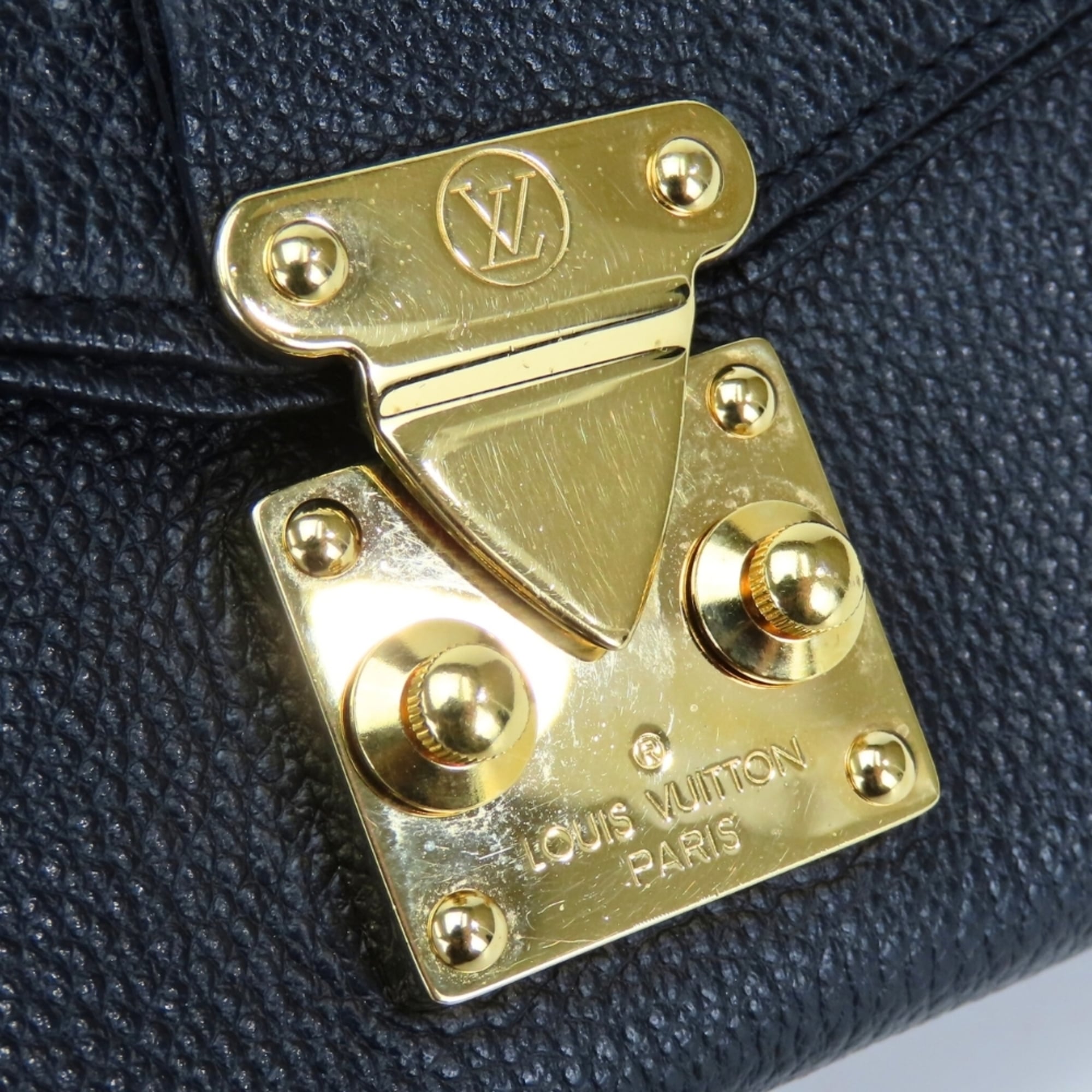 Louis Vuitton Noir Monogram Empreinte Pochette Shoulder Bag