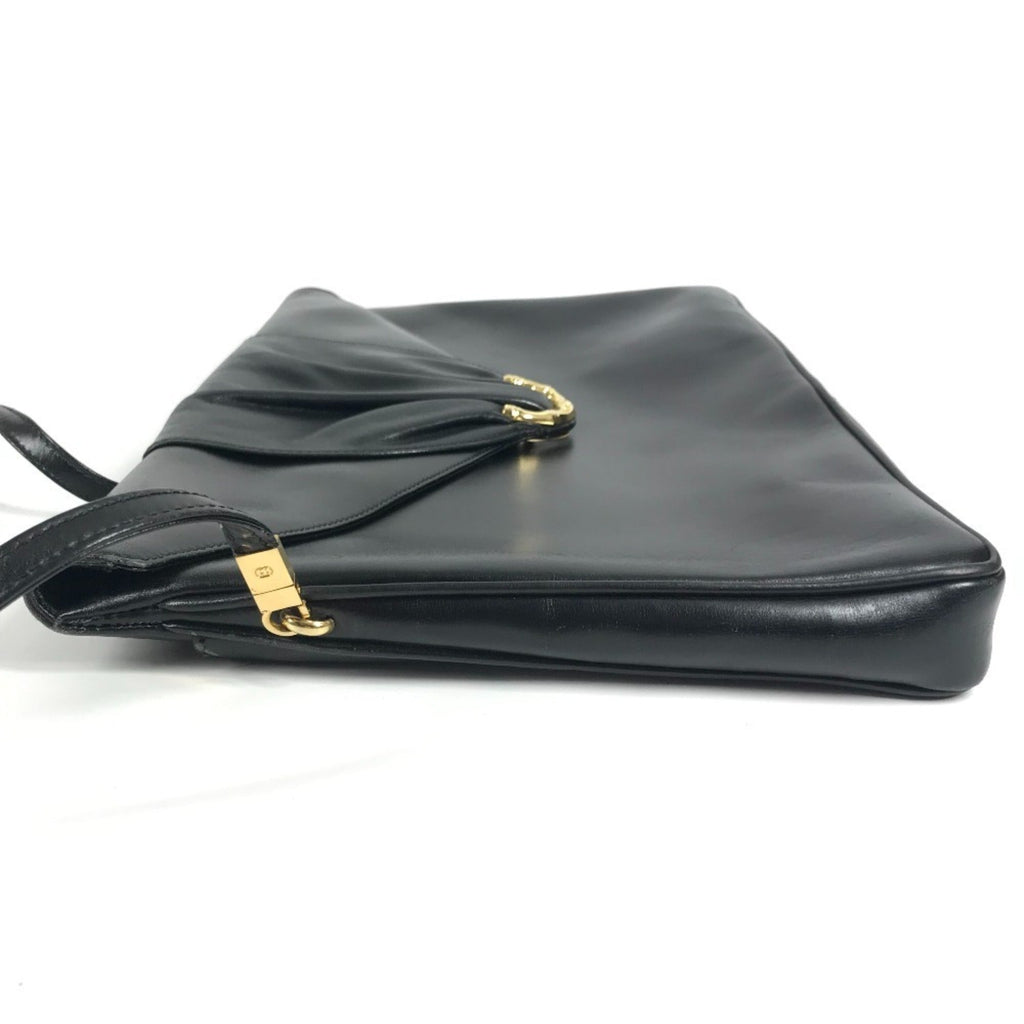 Gucci Black Leather Pochette Shoulder Bag (Pre-Owned)