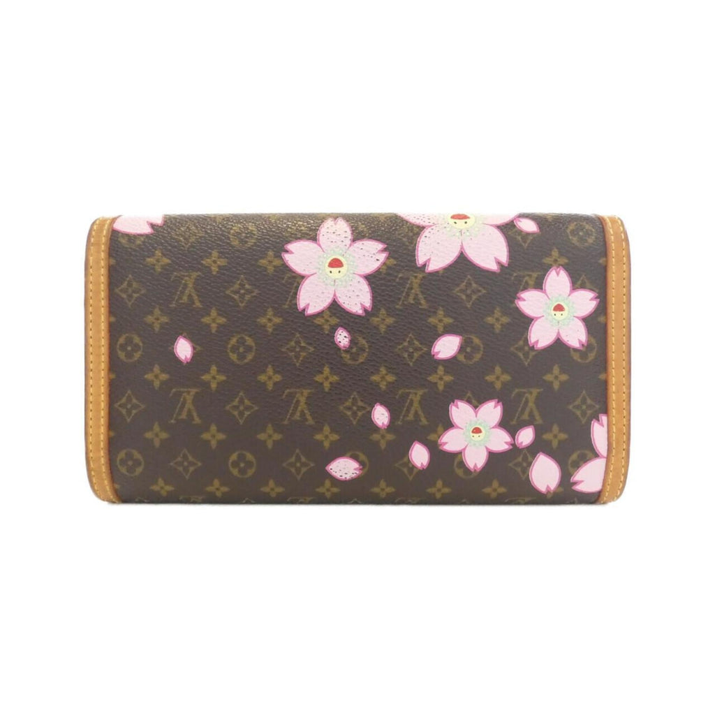 Louis Vuitton Brown Coated Canvas Long Wallet (Tri-Fold)