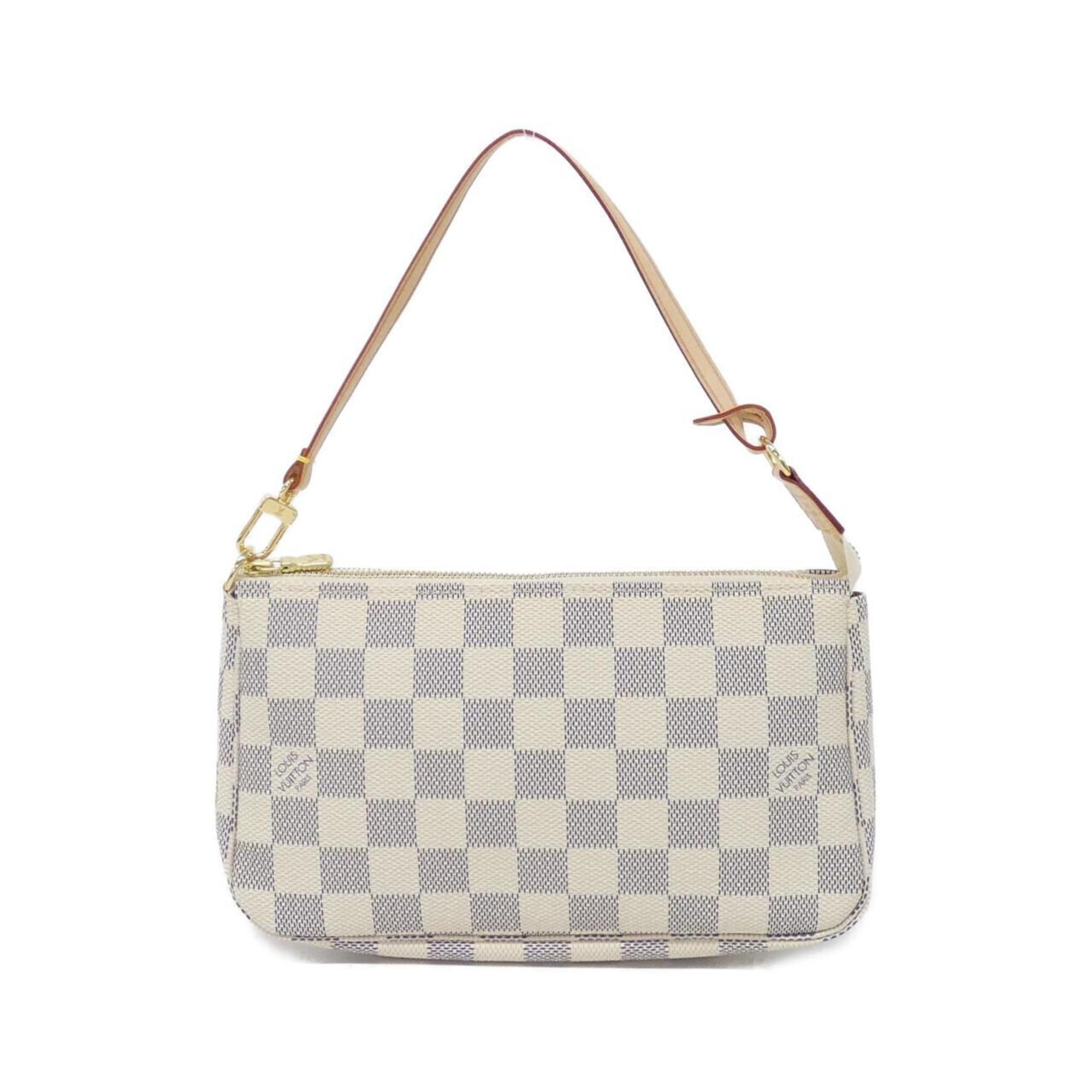 Louis Vuitton Azur Coated Canvas Pochette Pouch