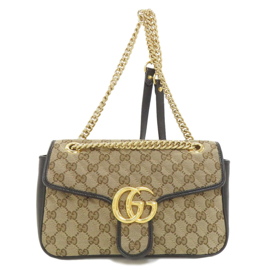 Gucci Brown Canvas Shoulder Bag (Pre-Owned)