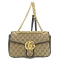 Gucci Brown Canvas Shoulder Bag (Pre-Owned)