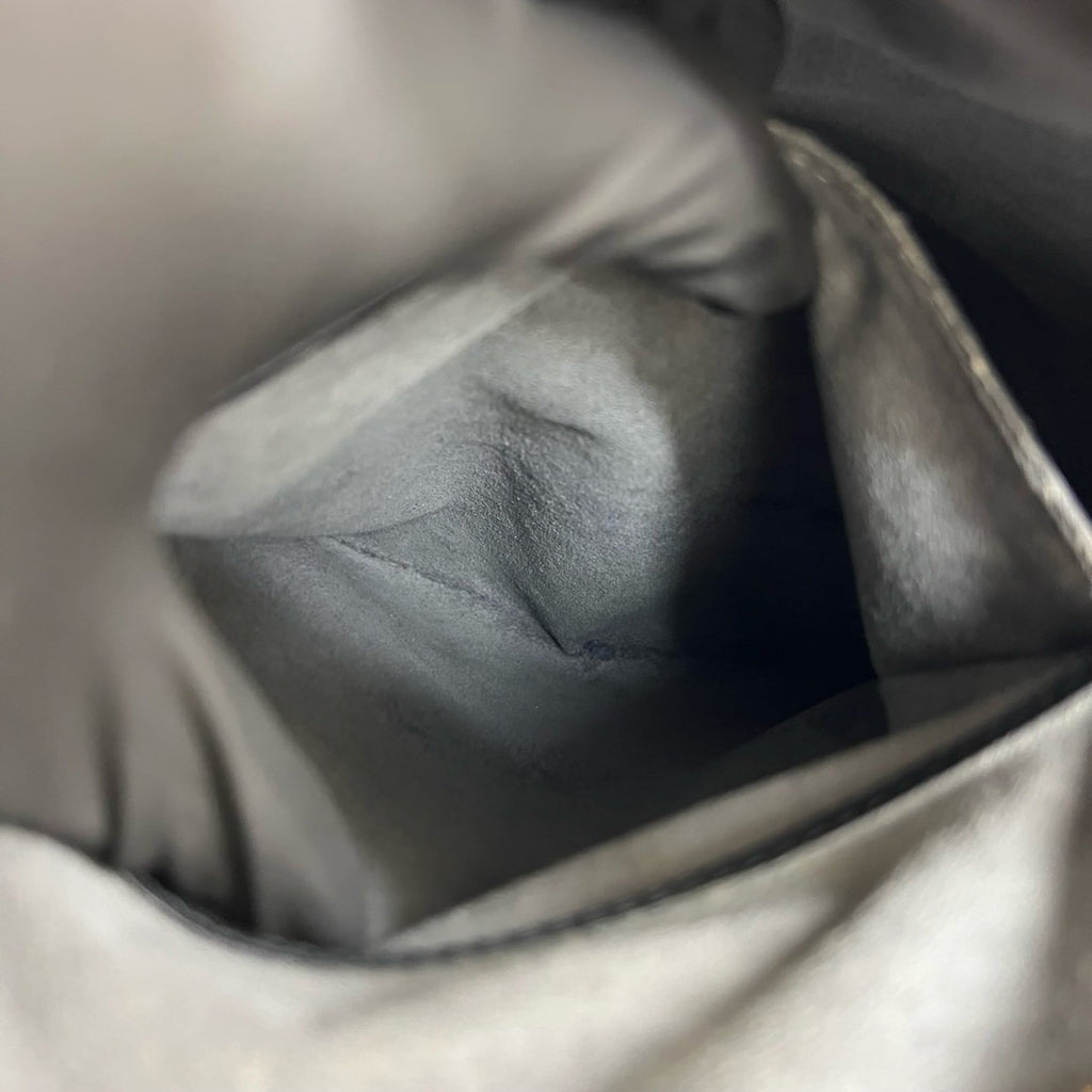 Louis Vuitton Black Leather Backpack