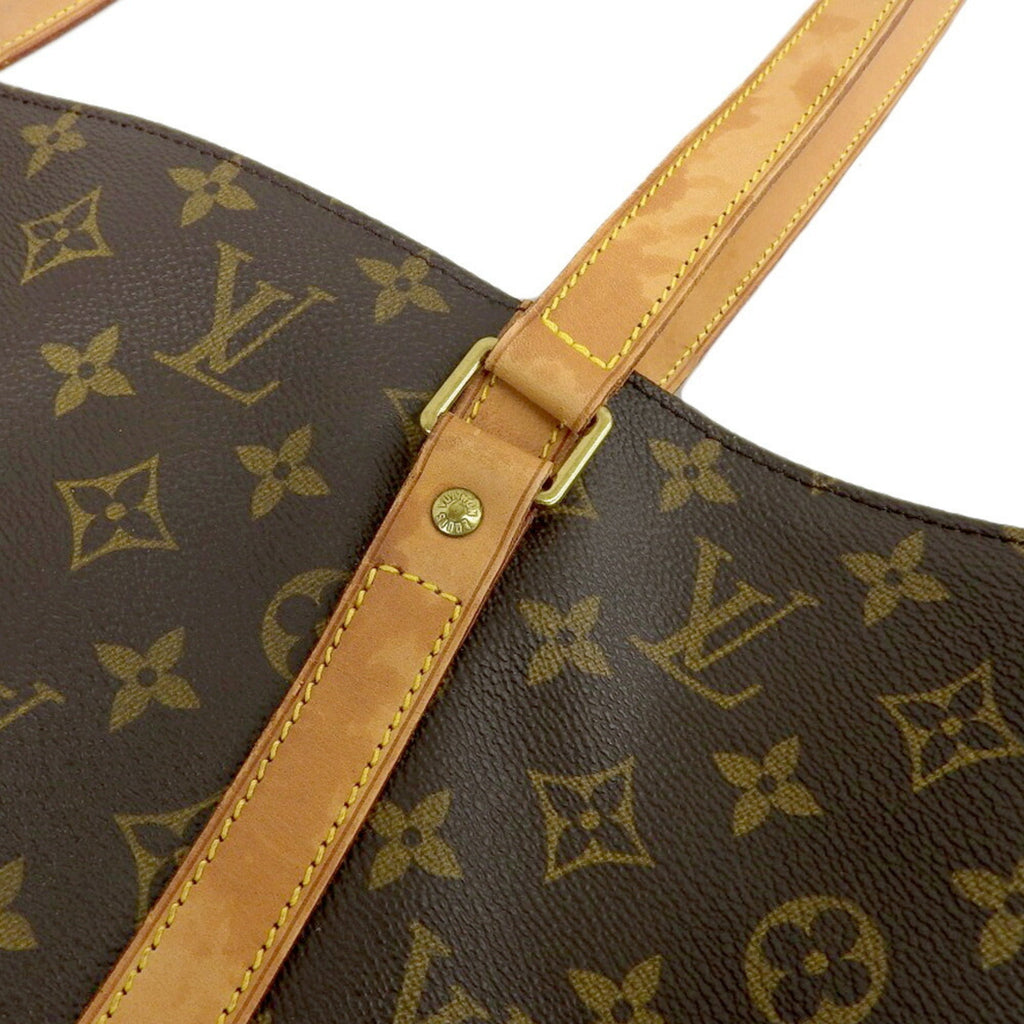 Louis Vuitton Brown Monogram Pvc Leather Shoulder Bag Tote Bag