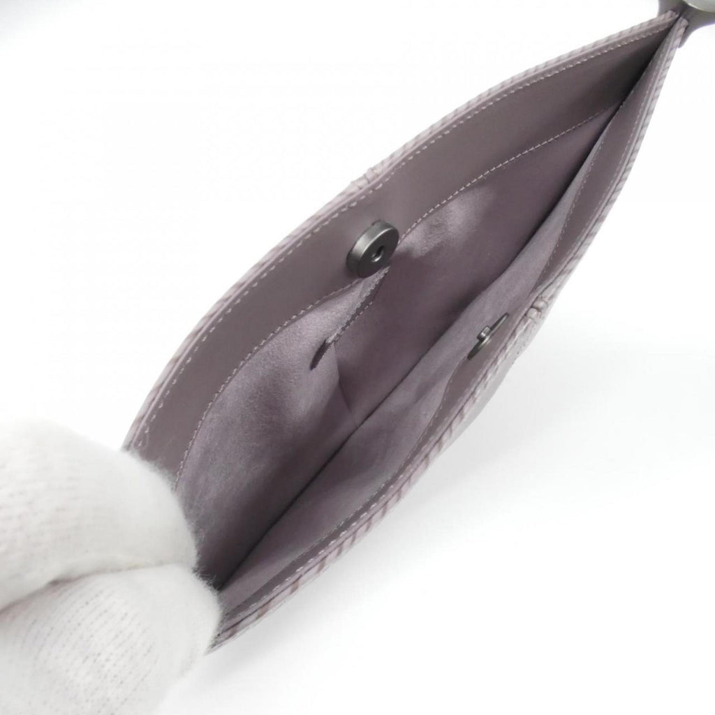 Louis Vuitton Purple Silver Leather Pochette Pouch